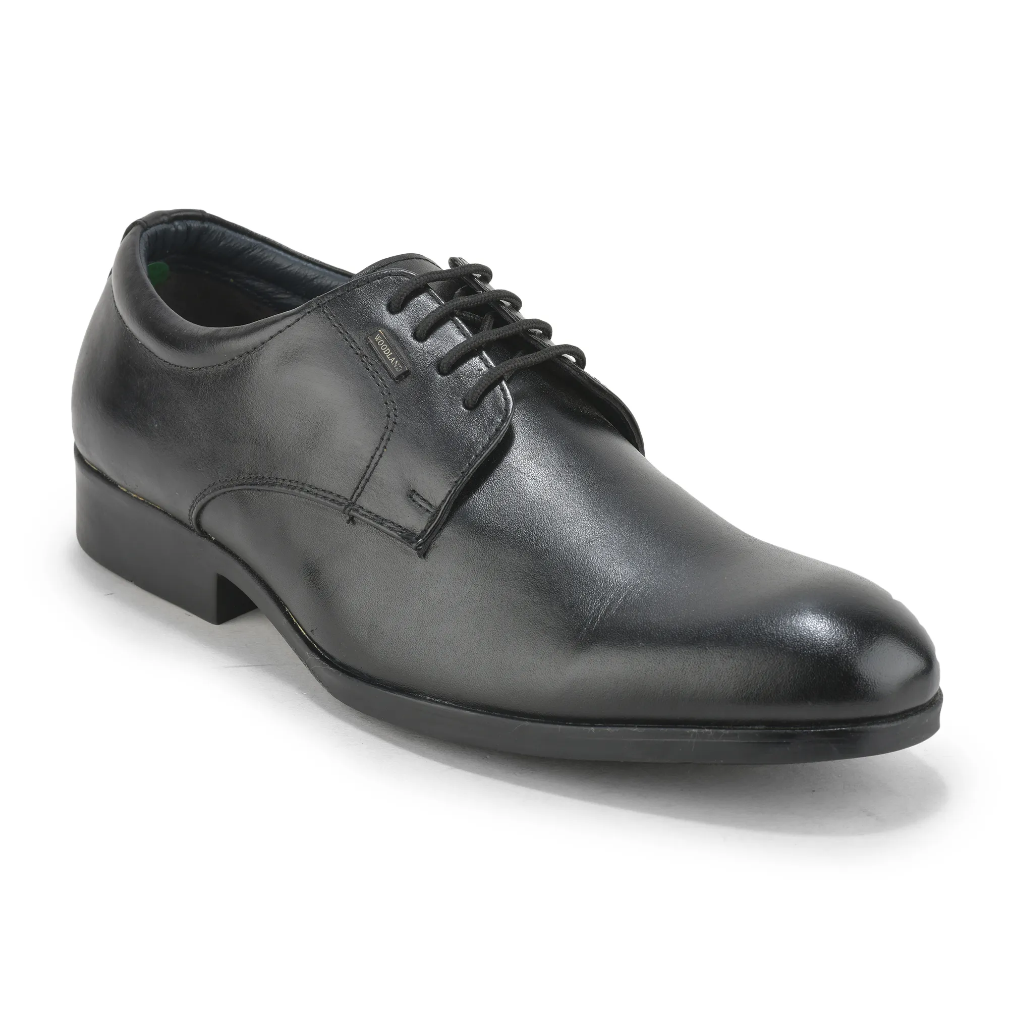 Woodland Men's Black Signature Classic Lace Shoes - Thumbnail 3
