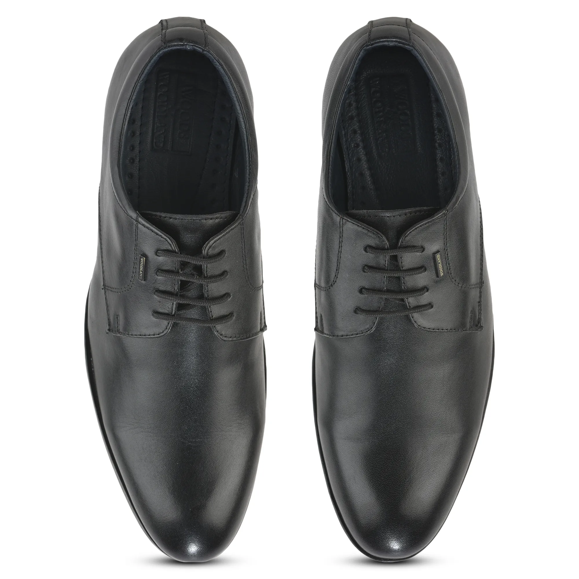 Woodland Men's Black Signature Classic Lace Shoes - Thumbnail 5