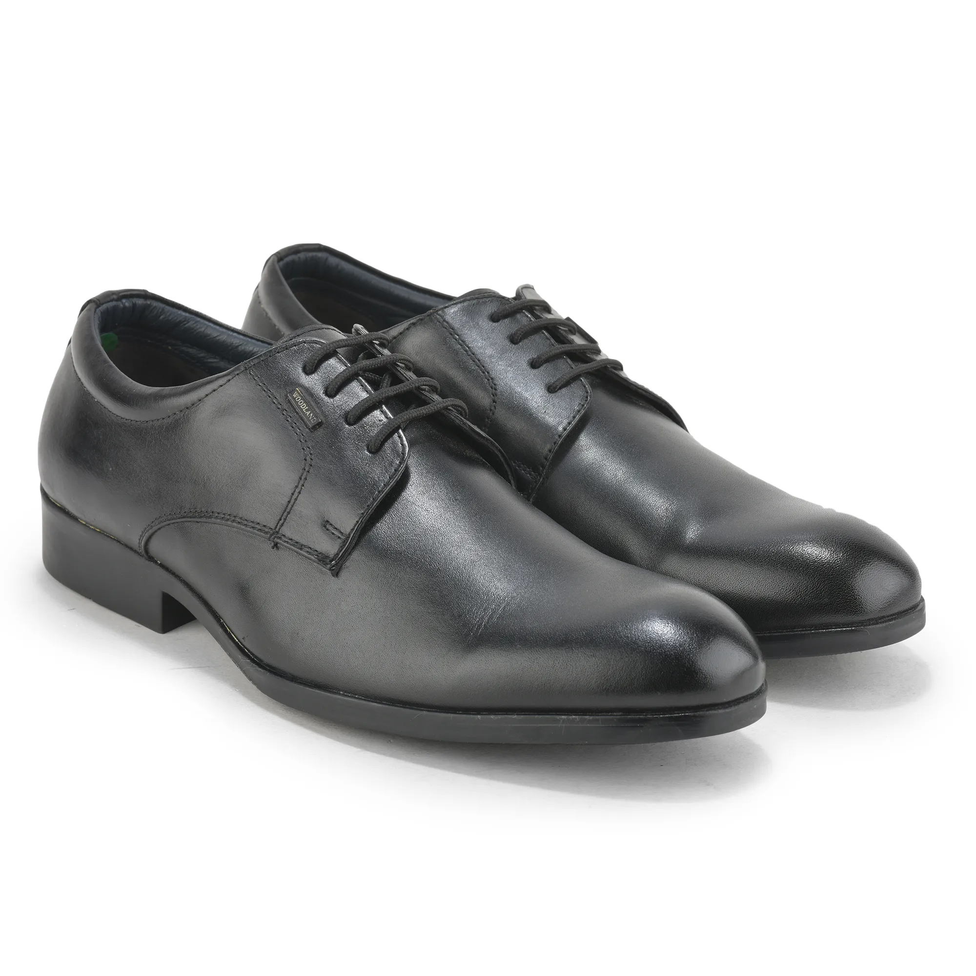 Woodland Men's Black Signature Classic Lace Shoes - Thumbnail 8