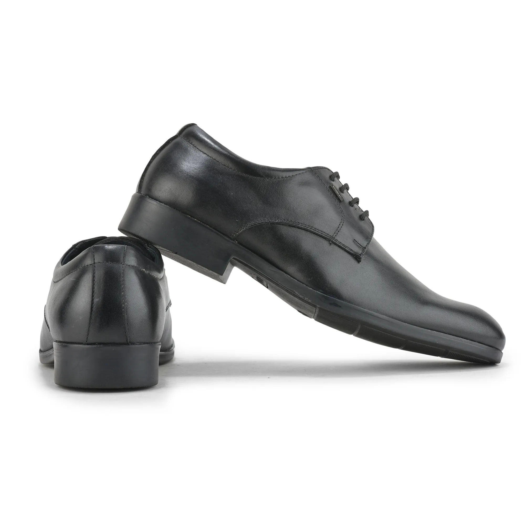 Woodland Men's Black Signature Classic Lace Shoes - Thumbnail 10