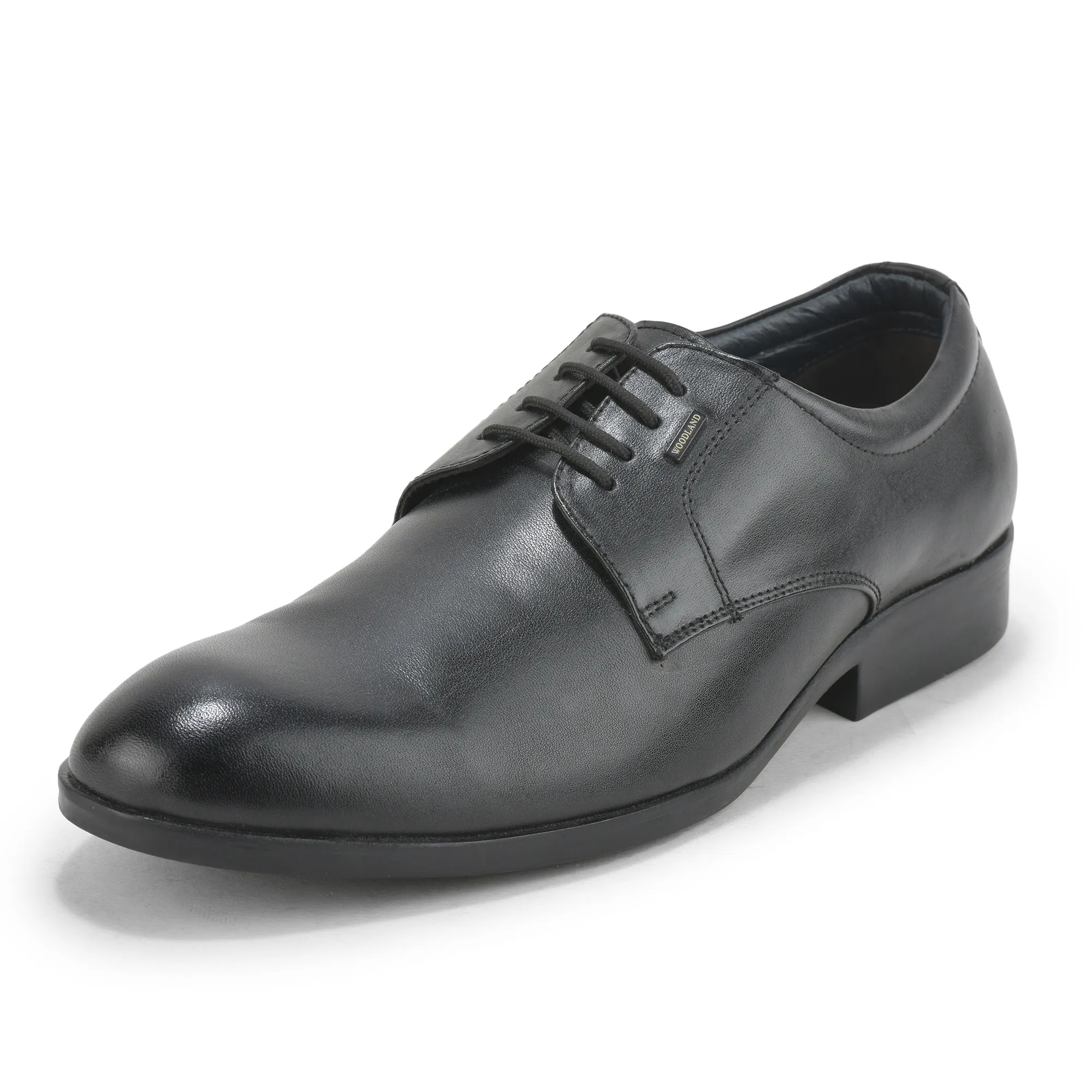 Woodland Men's Black Signature Classic Lace Shoes - Thumbnail 11