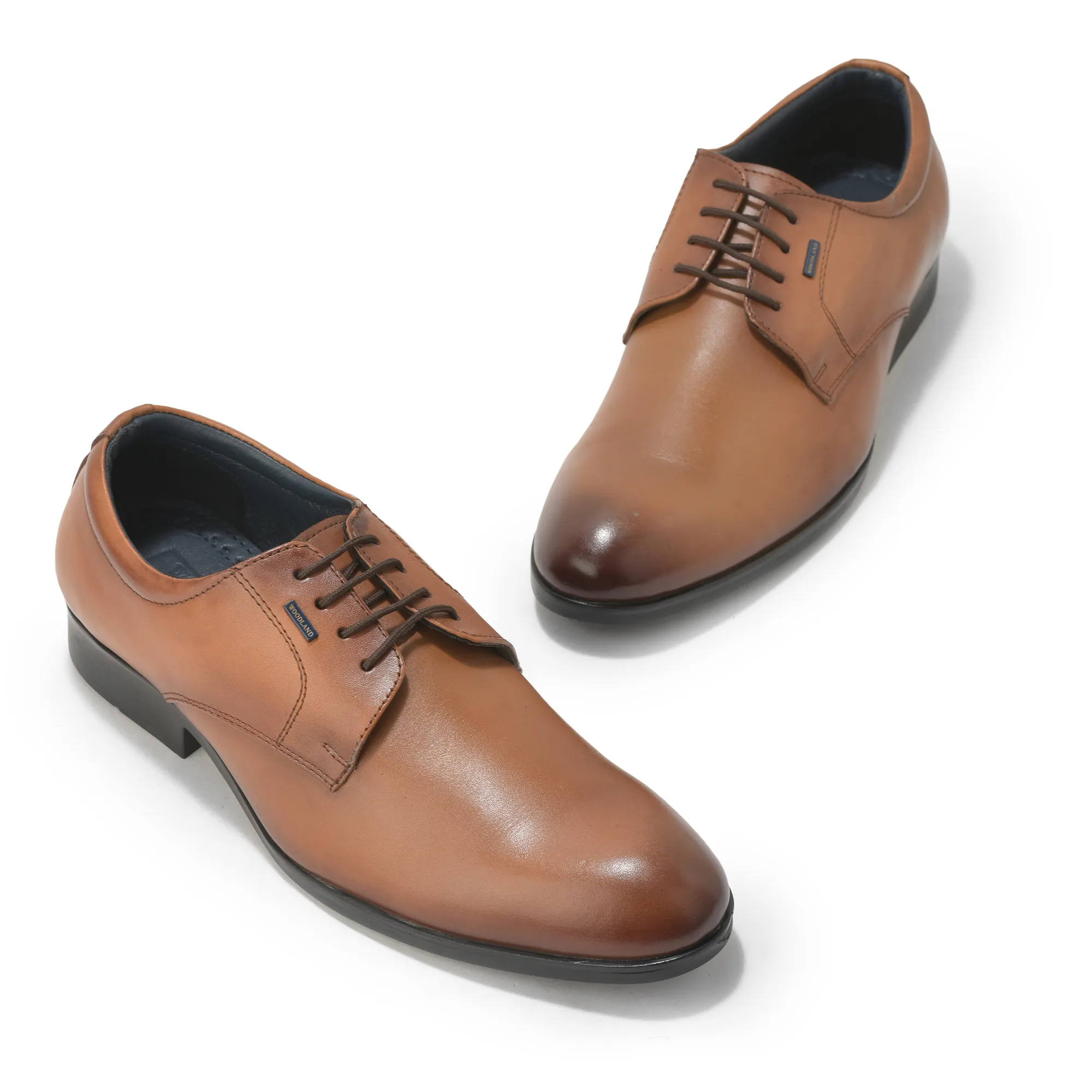 Woodland Men’s Tan Signature Classic Lace Shoes - Thumbnail 4