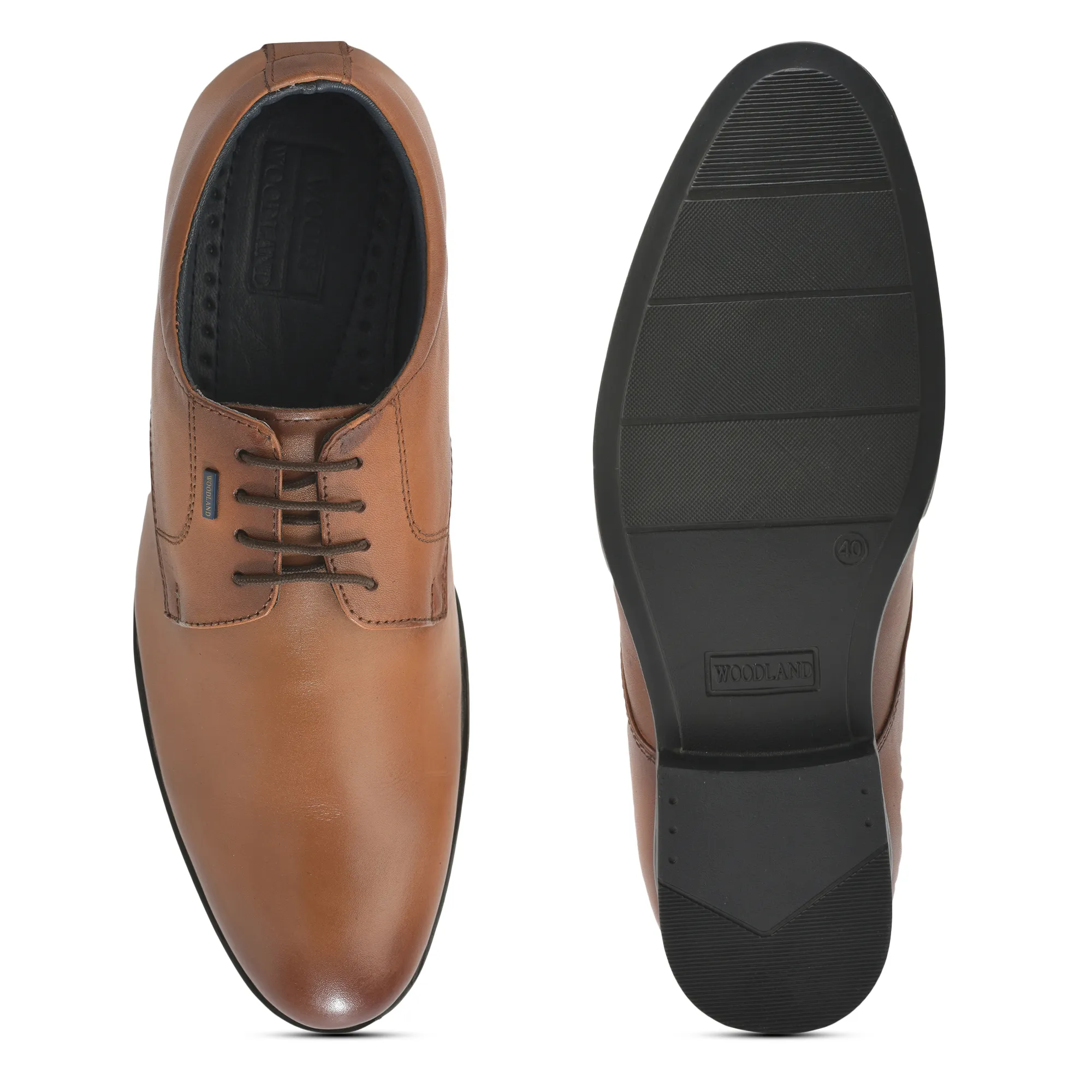 Woodland Men’s Tan Signature Classic Lace Shoes - Thumbnail 9