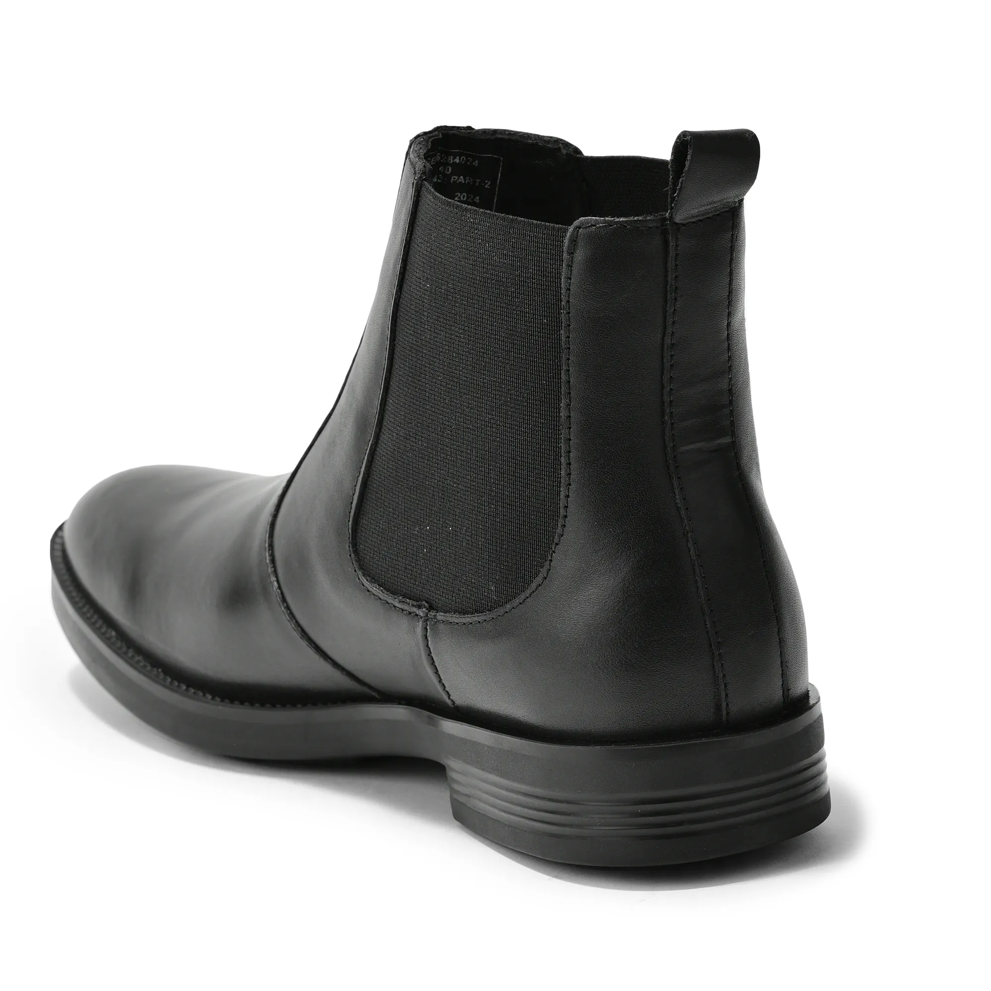 Woodland Men Black Softy Leather Chelsea Boots - Thumbnail 6