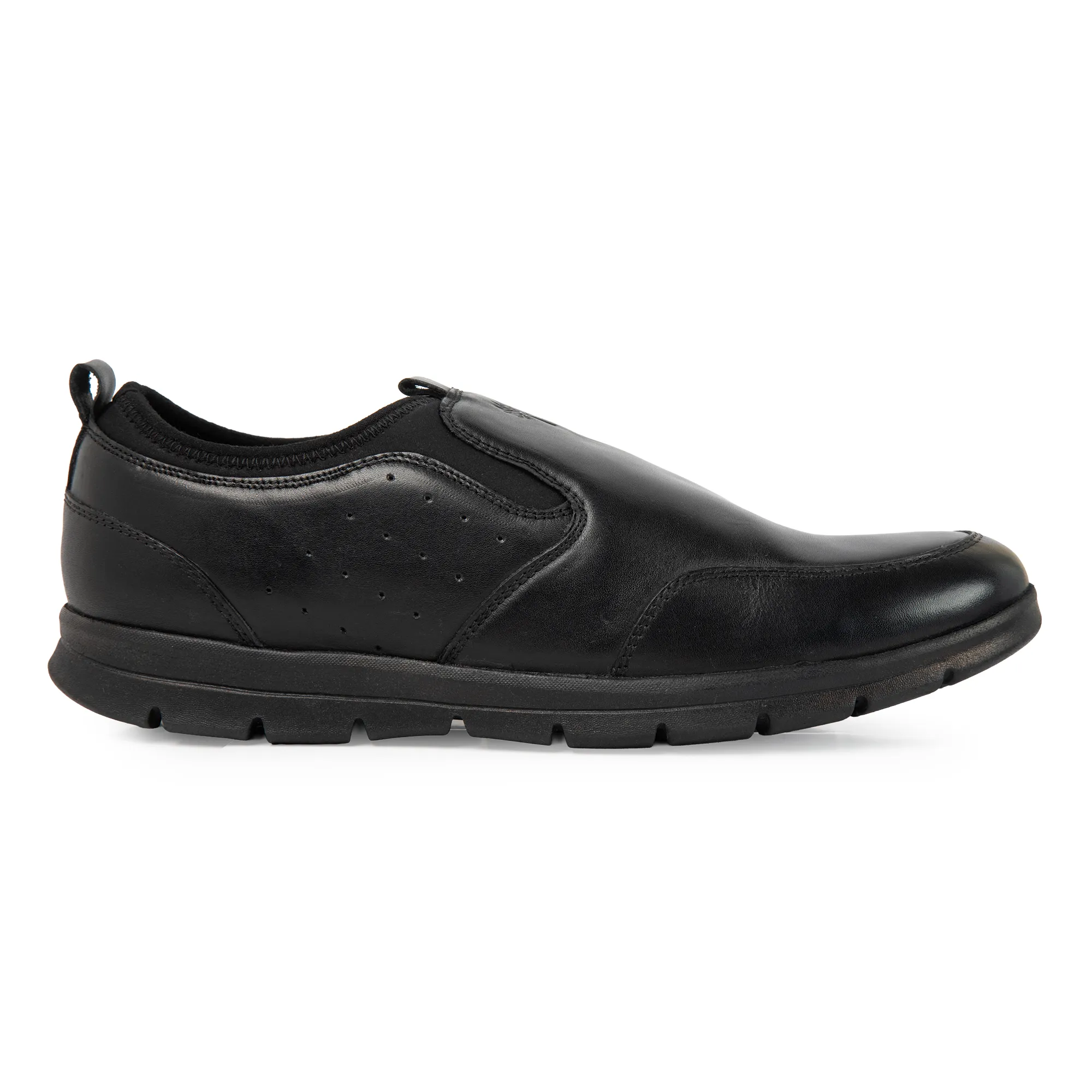 Woodland Men’s Black Signature Suede Slippers - Thumbnail 2