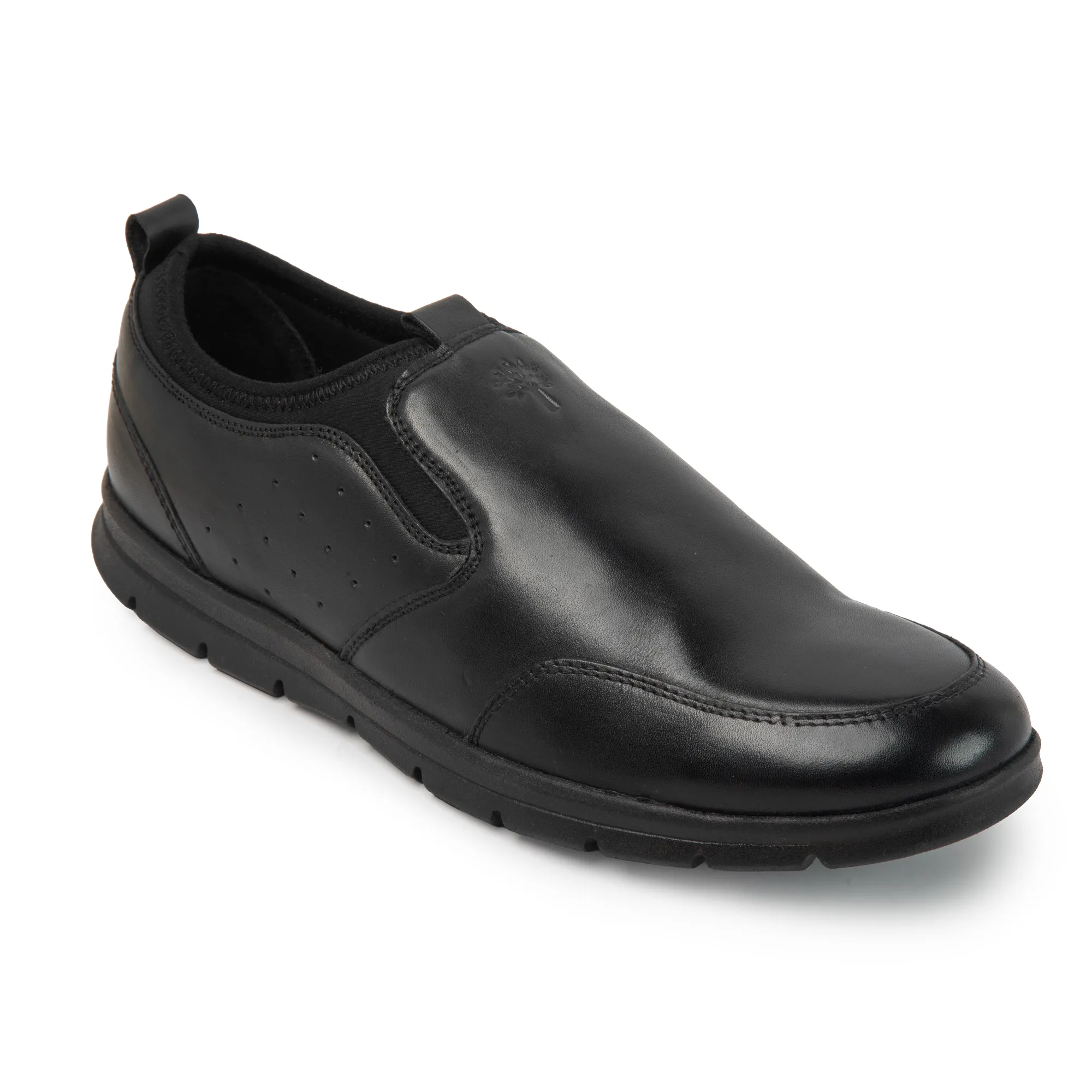 Woodland Men’s Black Signature Suede Slippers - Thumbnail 3