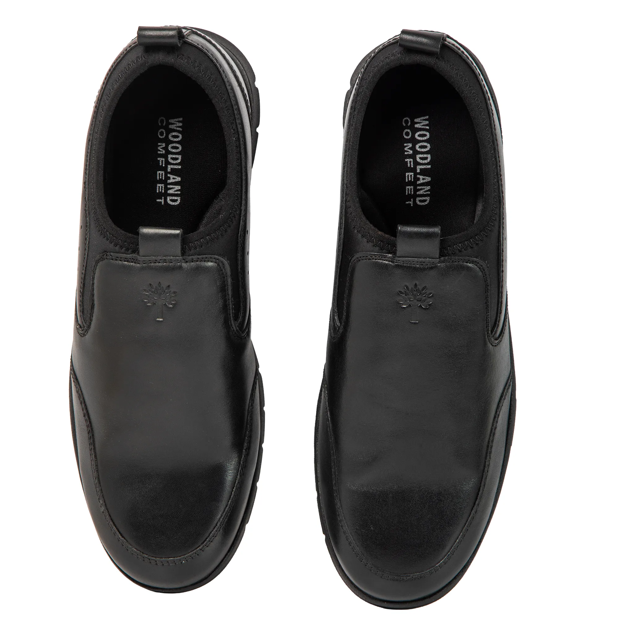 Woodland Men’s Black Signature Suede Slippers - Thumbnail 5