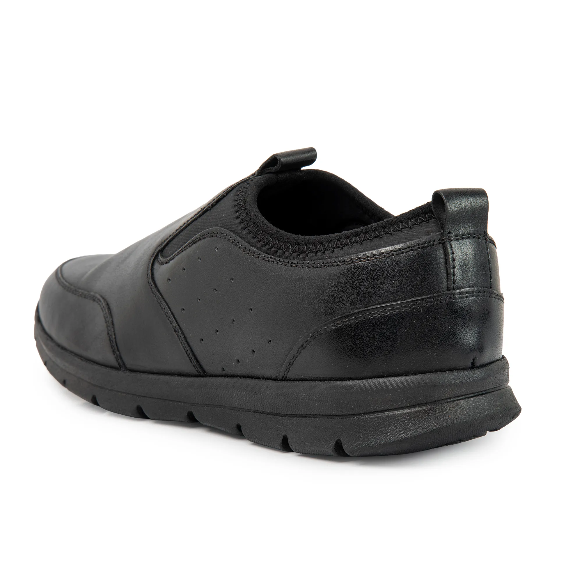 Woodland Men’s Black Signature Suede Slippers - Thumbnail 7