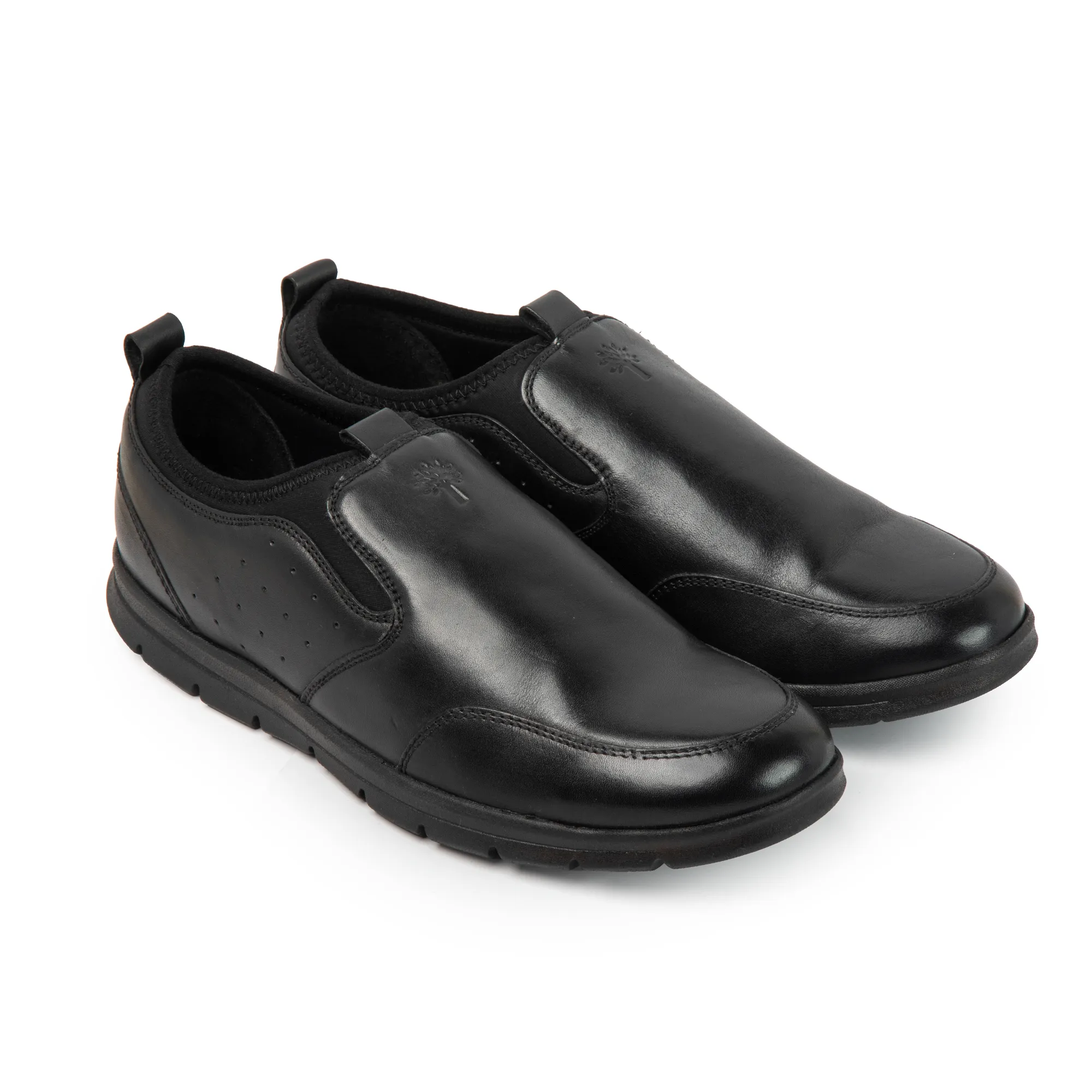 Woodland Men’s Black Signature Suede Slippers - Thumbnail 8