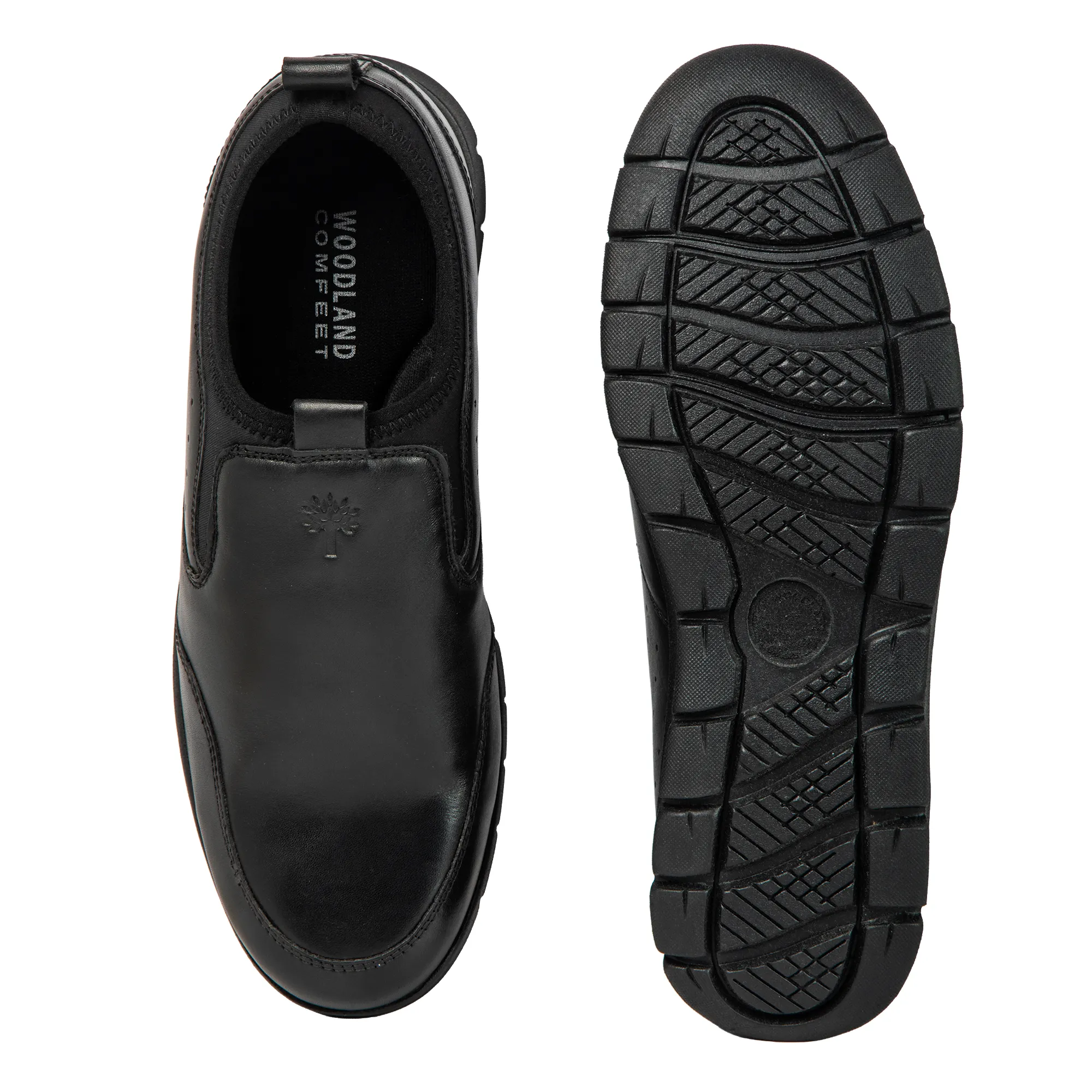 Woodland Men’s Black Signature Suede Slippers - Thumbnail 9