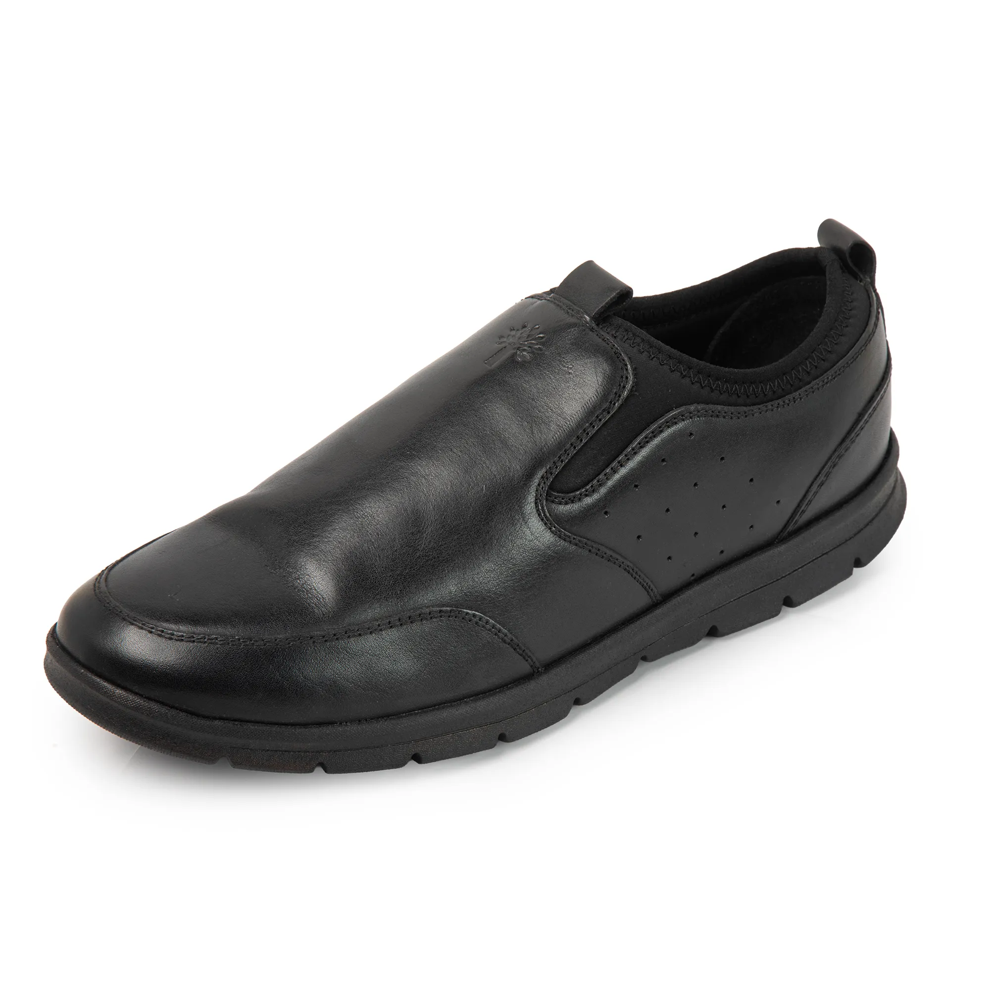 Woodland Men’s Black Signature Suede Slippers - Thumbnail 11
