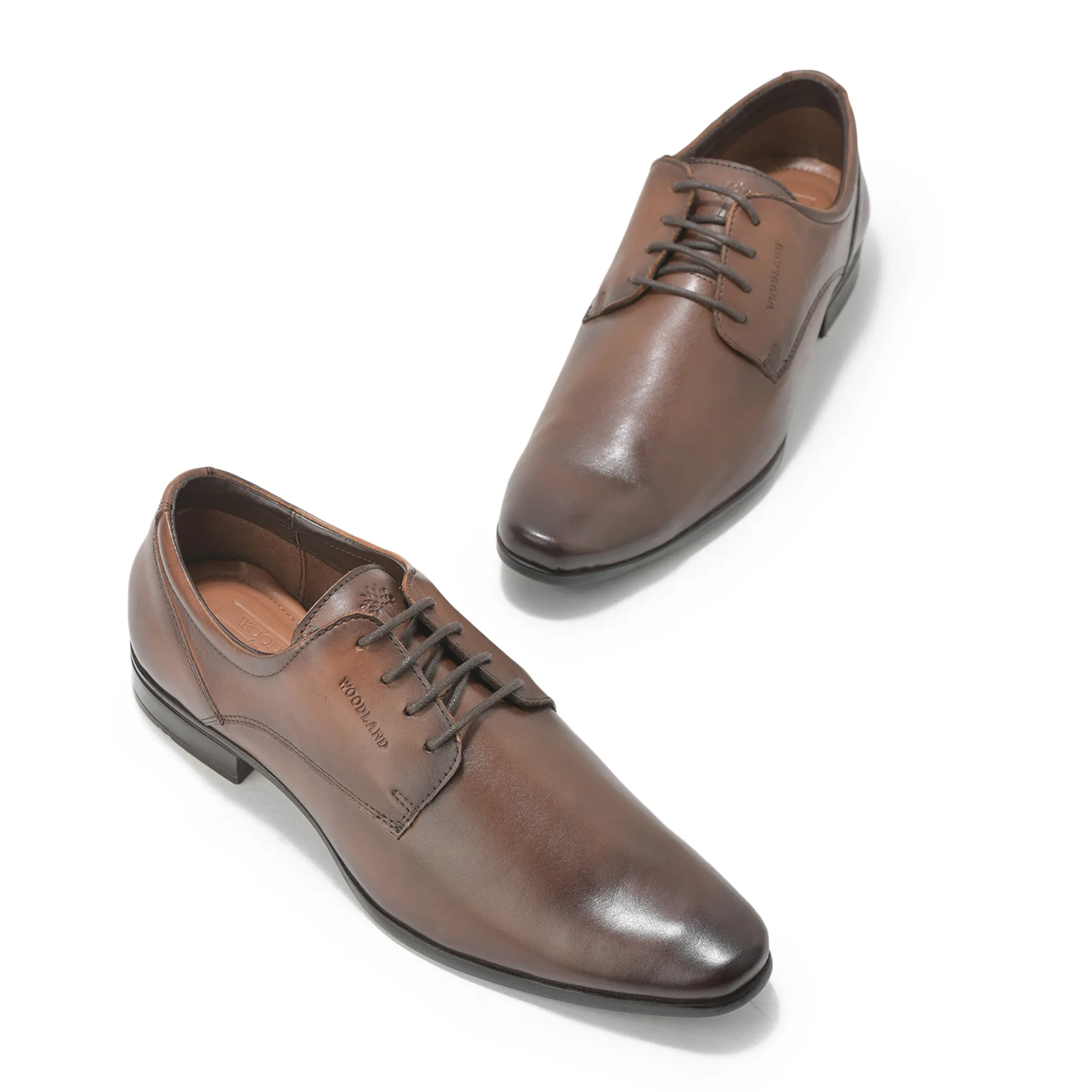 Formal Brown Oxford Shoes for Men - Thumbnail 4