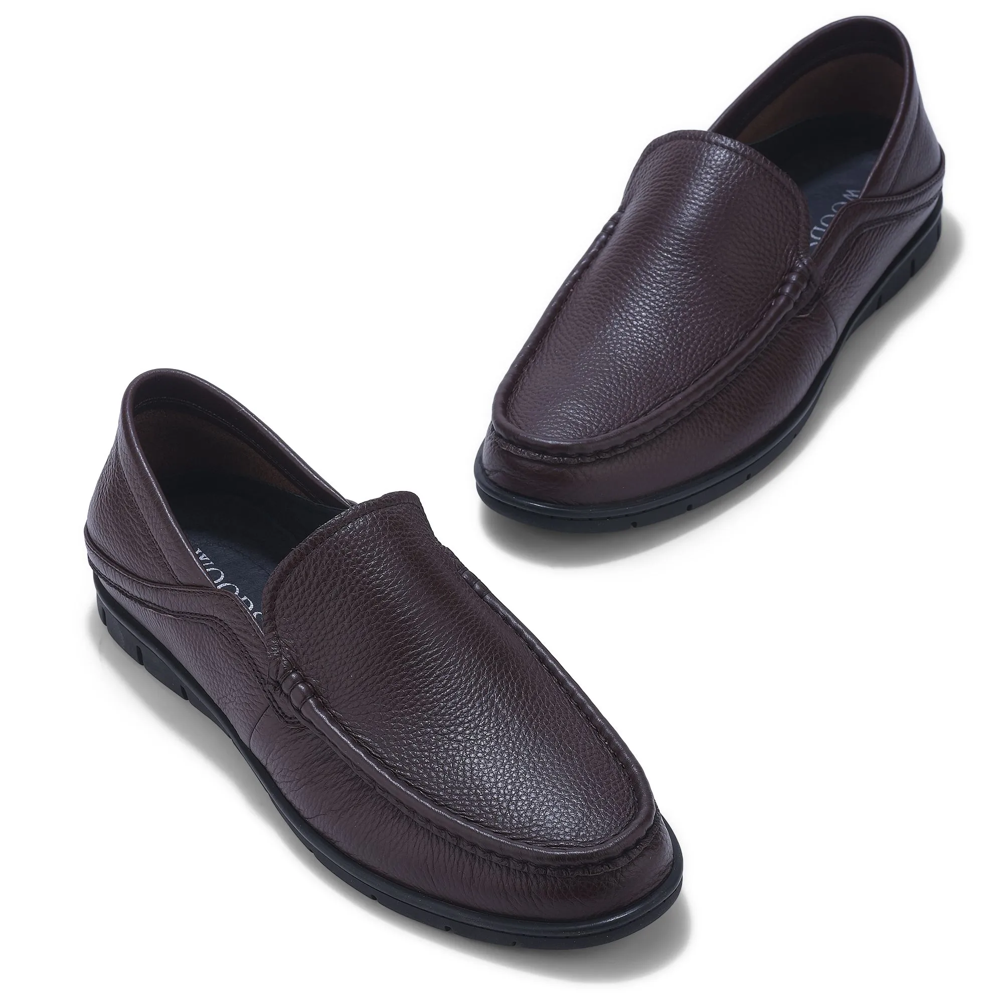 Woods BROWN slip-on shoes for men - Thumbnail 2