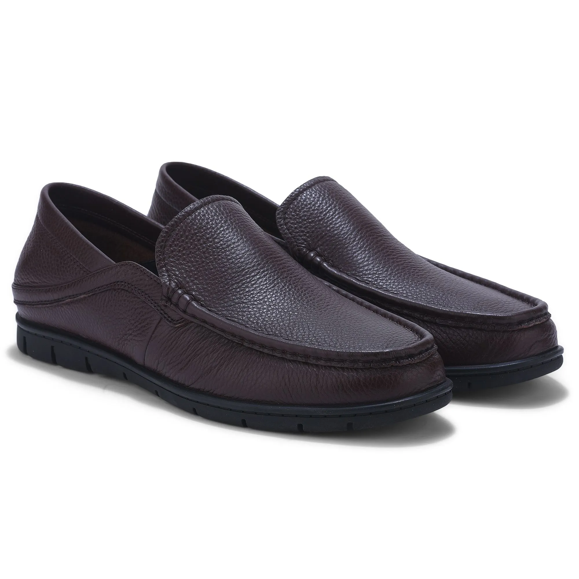 Woods BROWN slip-on shoes for men - Thumbnail 6