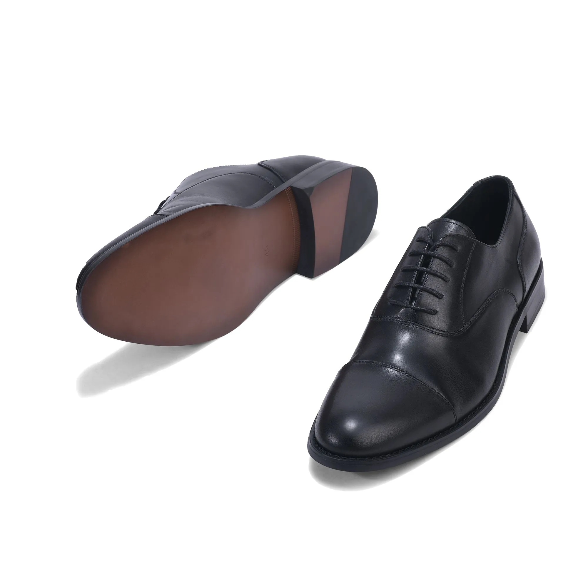 BLACK Oxford shoes for men - Thumbnail 4
