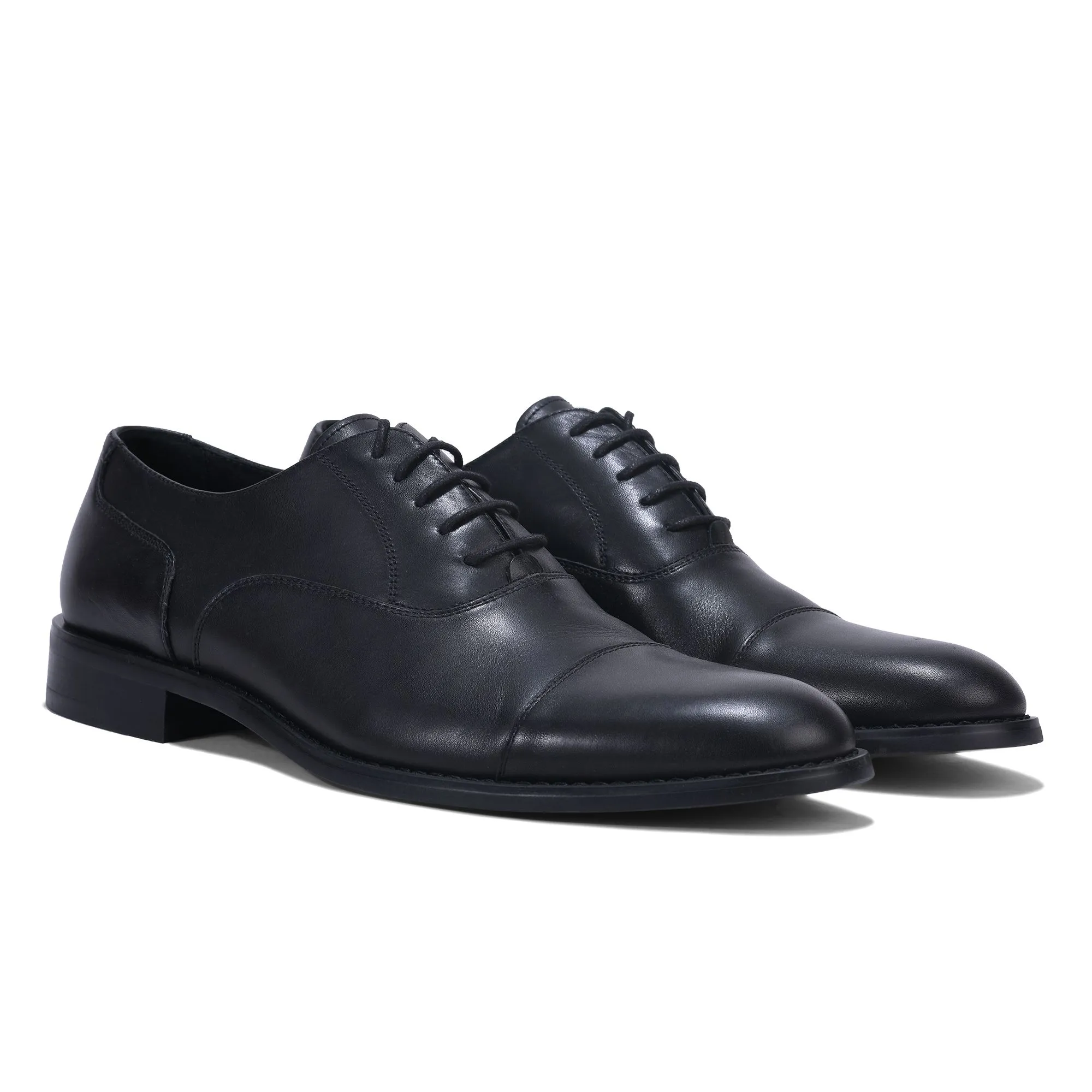 BLACK Oxford shoes for men - Thumbnail 6