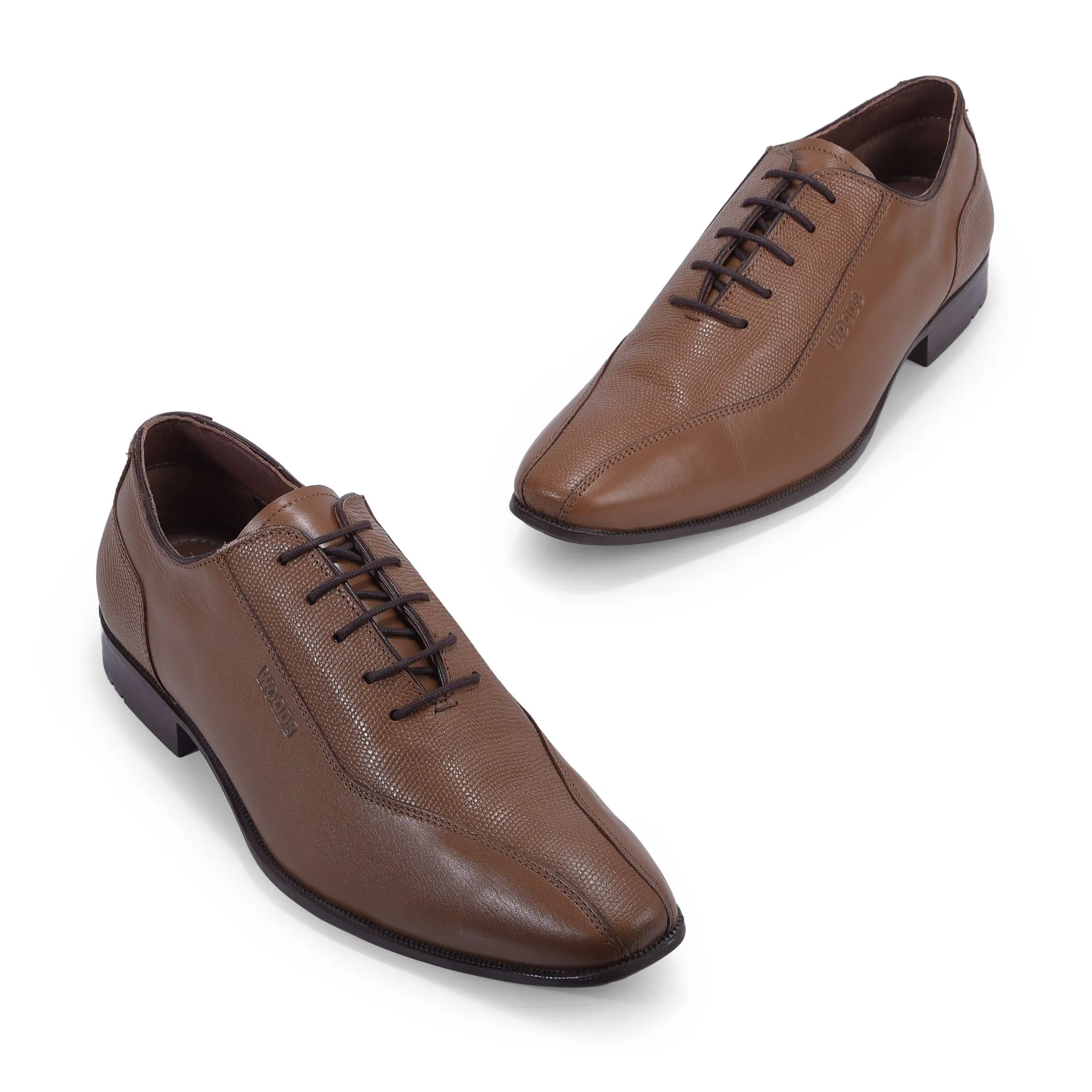 Tan brown formal shoes for men - Thumbnail 2