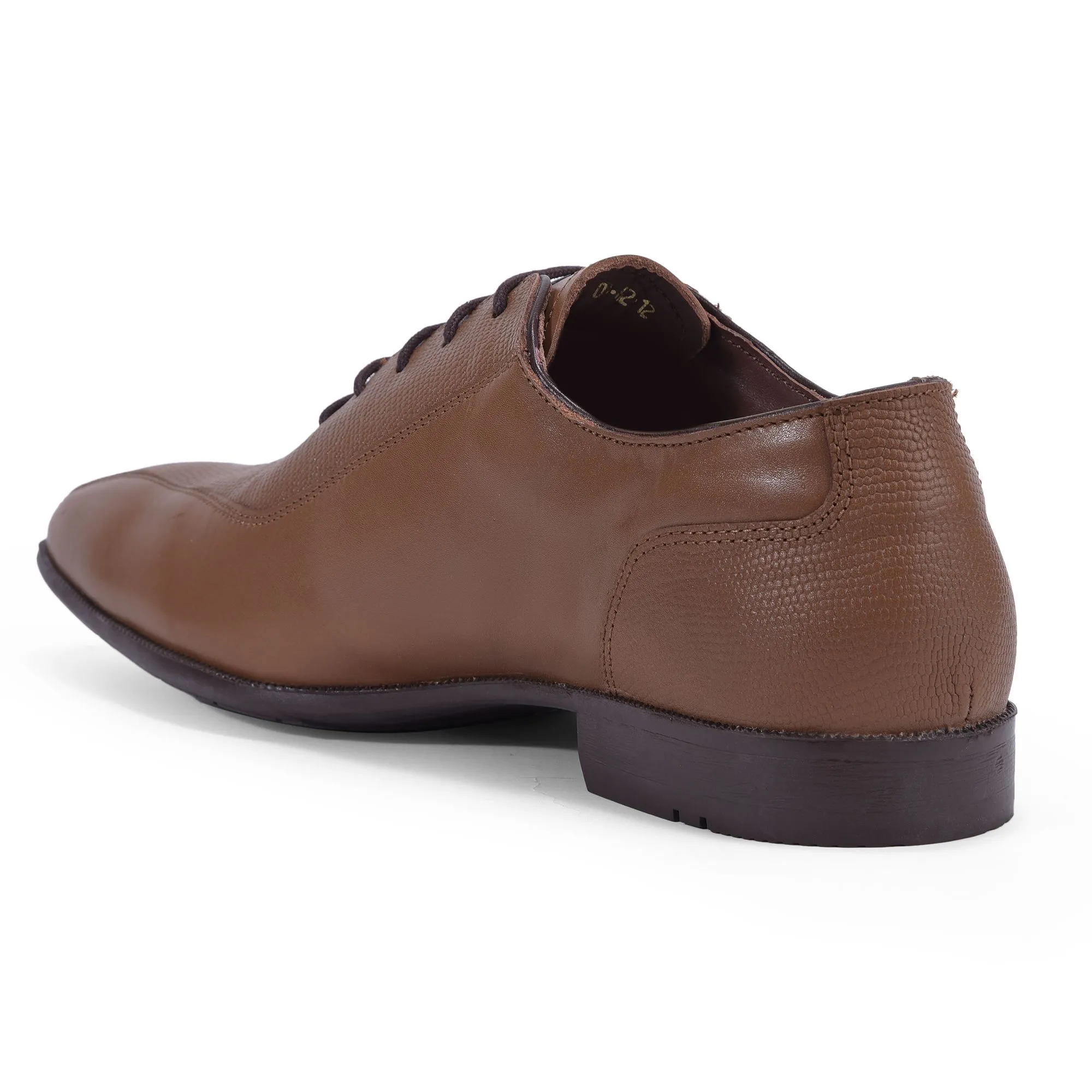 Tan brown formal shoes for men - Thumbnail 5