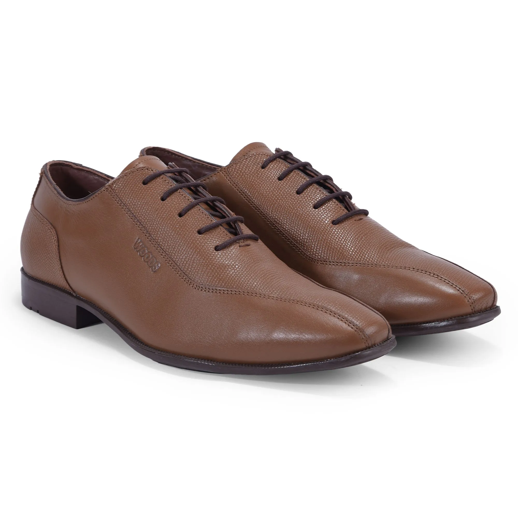 Tan brown formal shoes for men - Thumbnail 6
