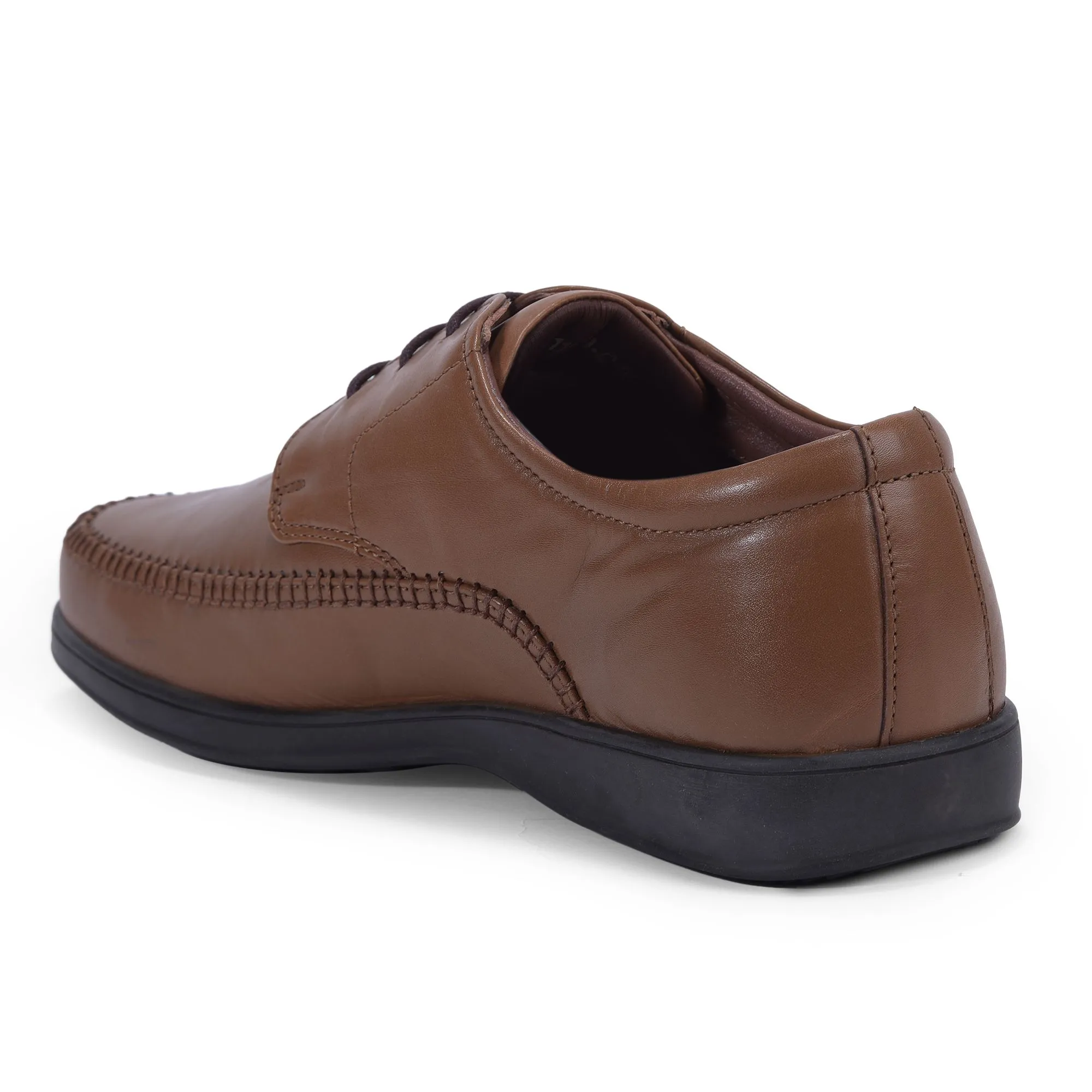Tan brown formal shoes for men - Thumbnail 5