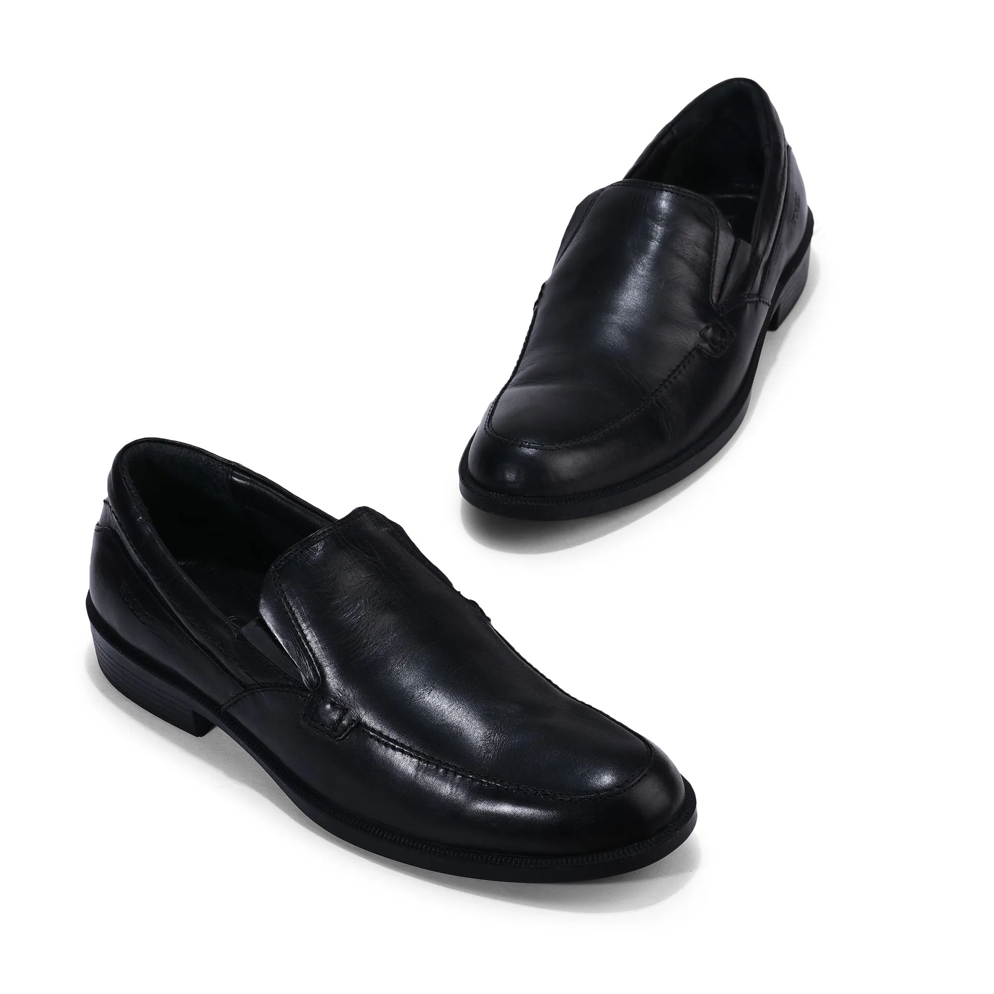 Black formal slip-on shoes - Thumbnail 2