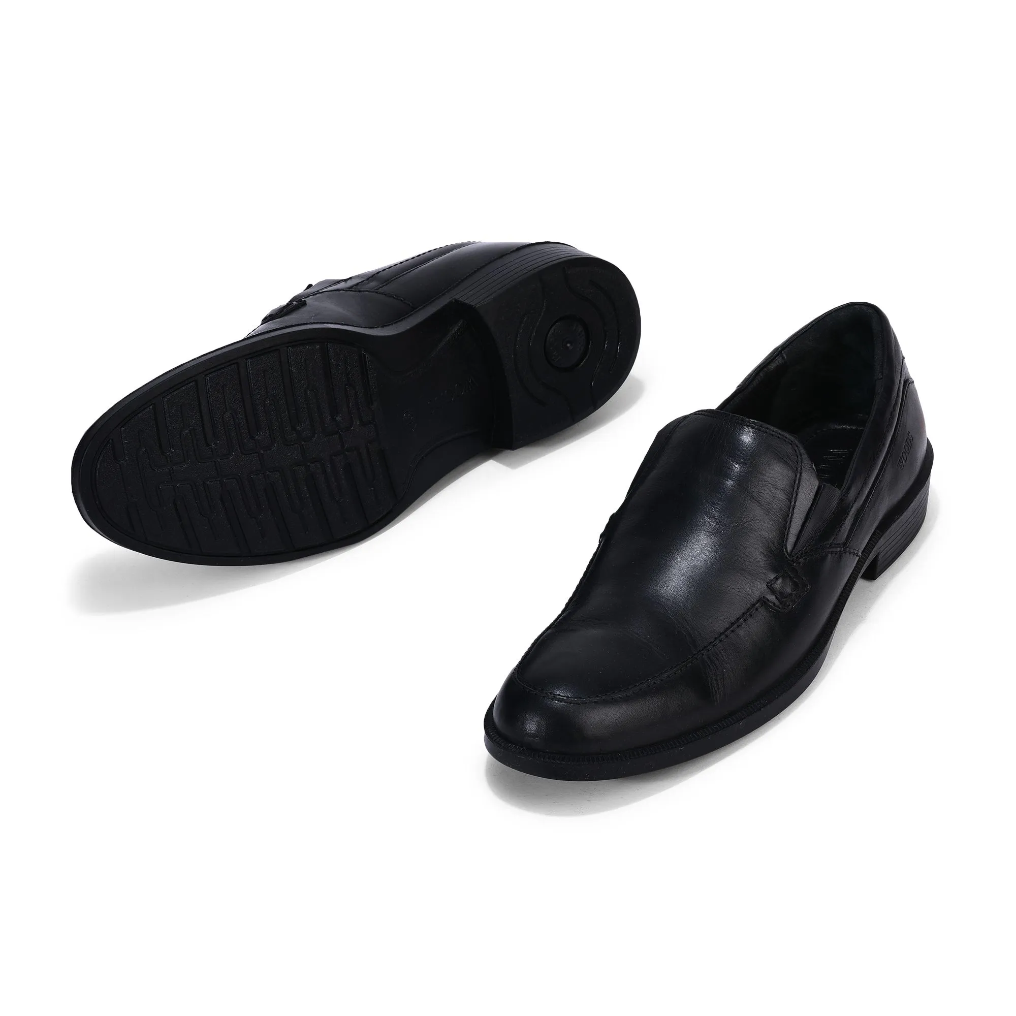 Black formal slip-on shoes - Thumbnail 4