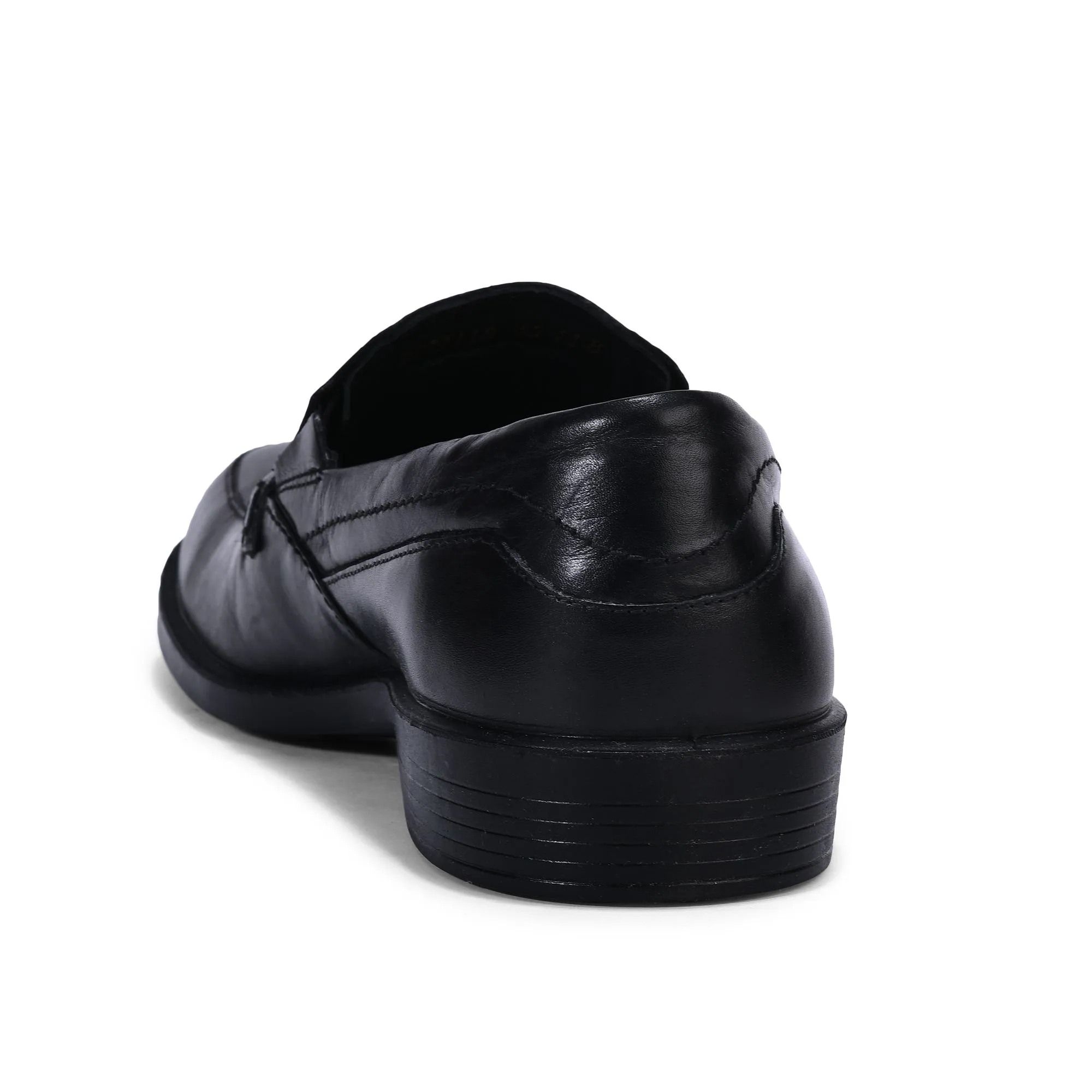 Black formal slip-on shoes - Thumbnail 5