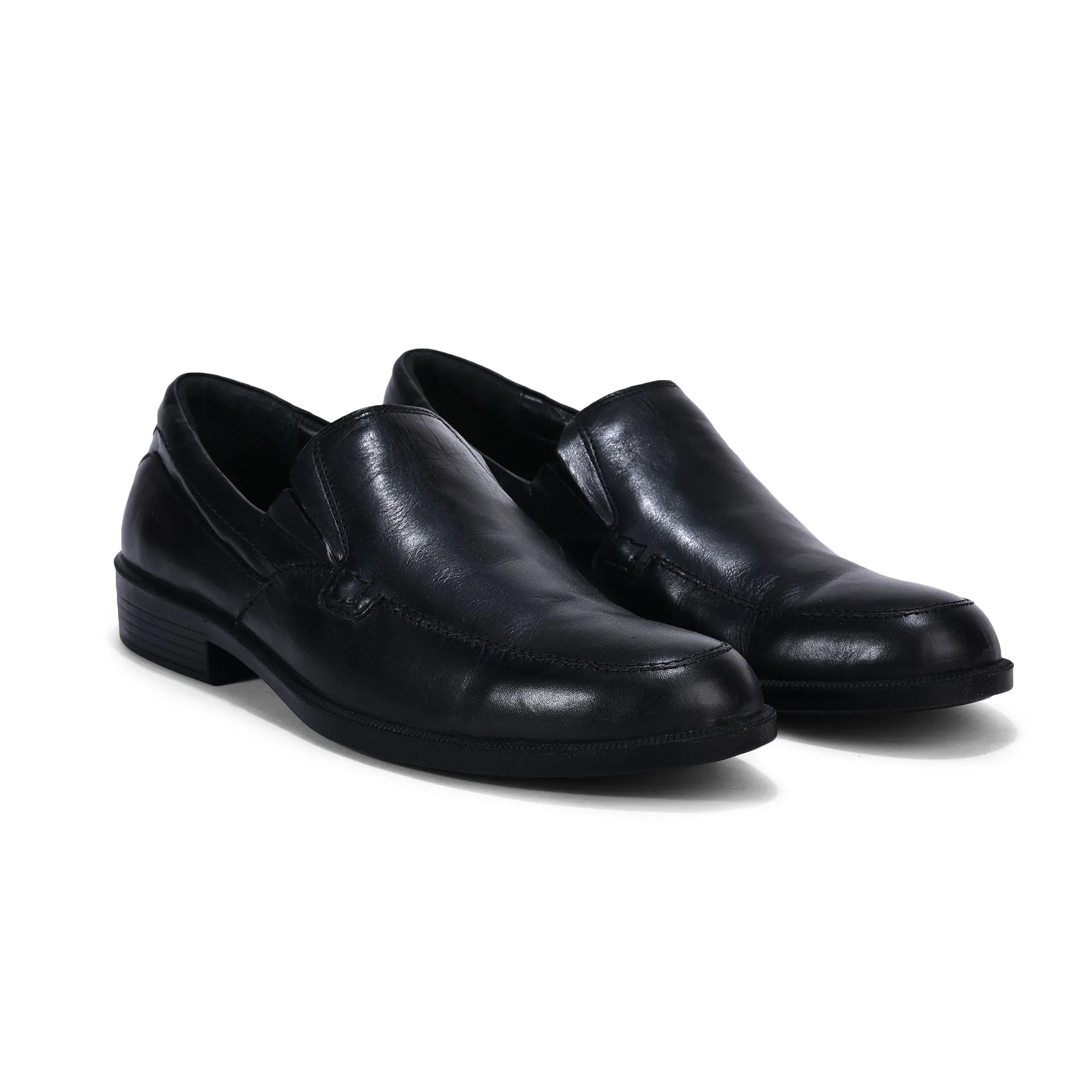 Black formal slip-on shoes - Thumbnail 6