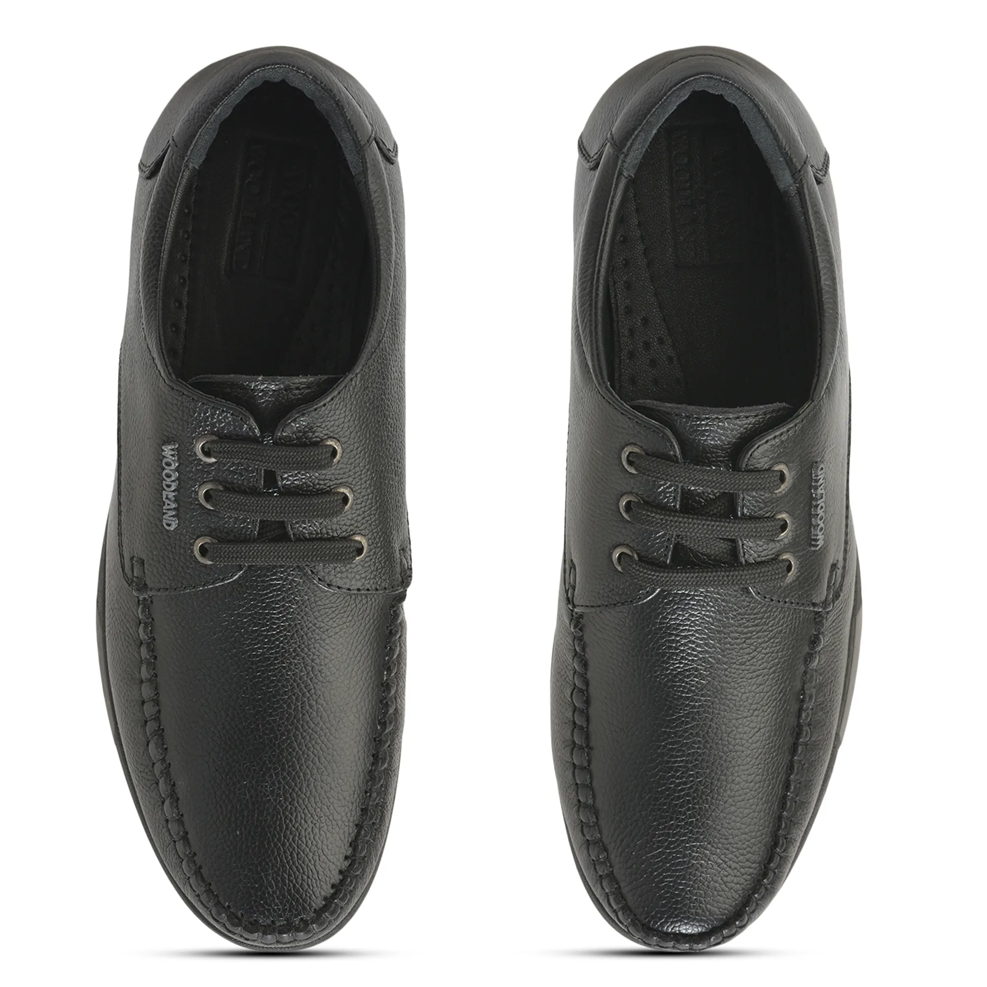 Woodland Men’s Black Heritage Formal Lace Shoes - Thumbnail 5