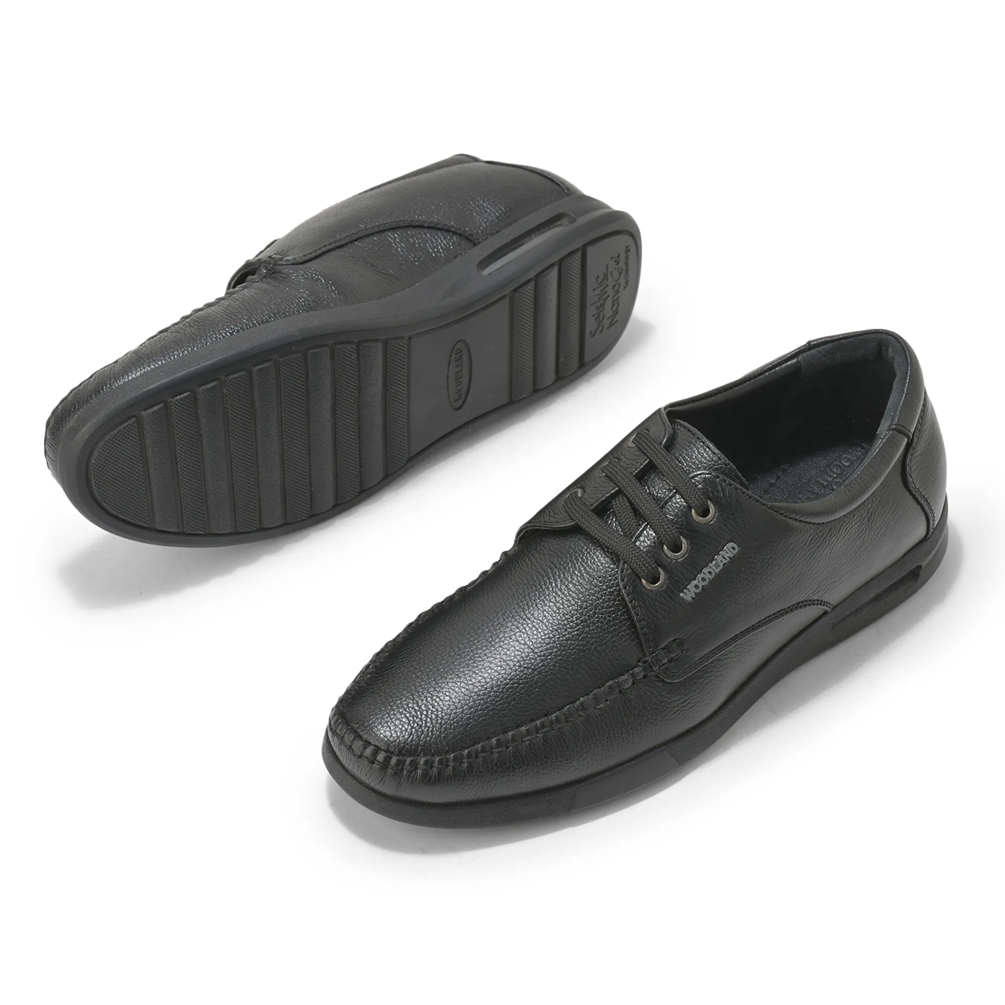 Woodland Men’s Black Heritage Formal Lace Shoes - Thumbnail 6