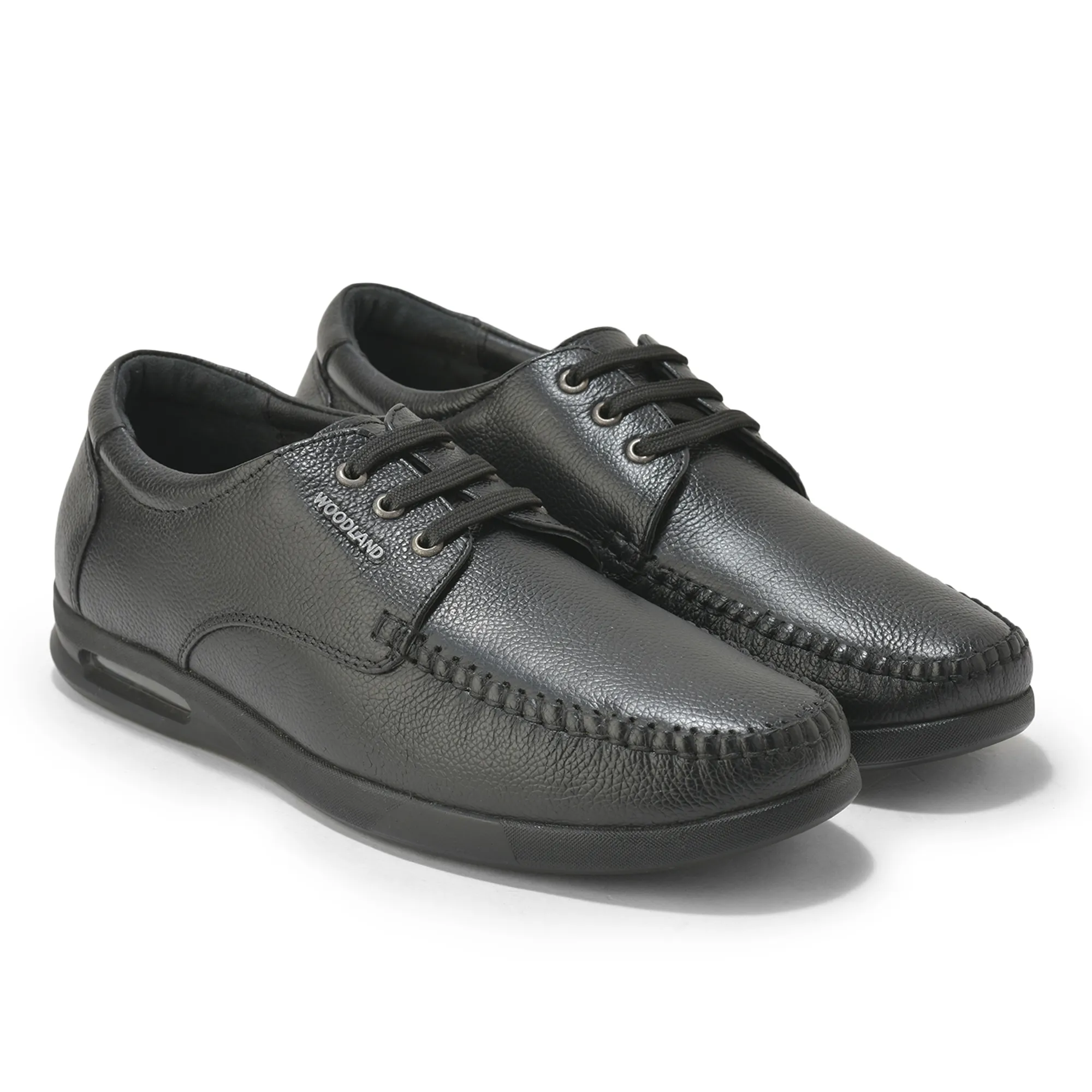 Woodland Men’s Black Heritage Formal Lace Shoes - Thumbnail 8