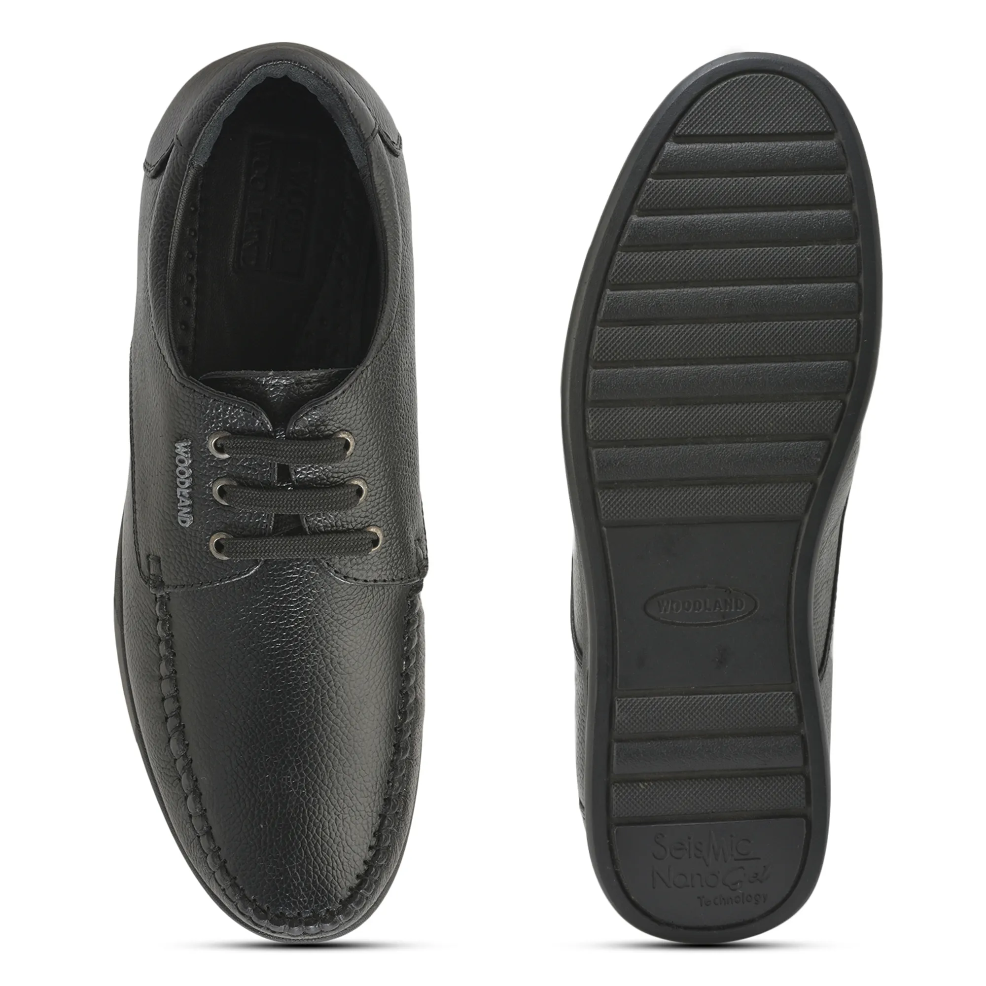 Woodland Men’s Black Heritage Formal Lace Shoes - Thumbnail 9