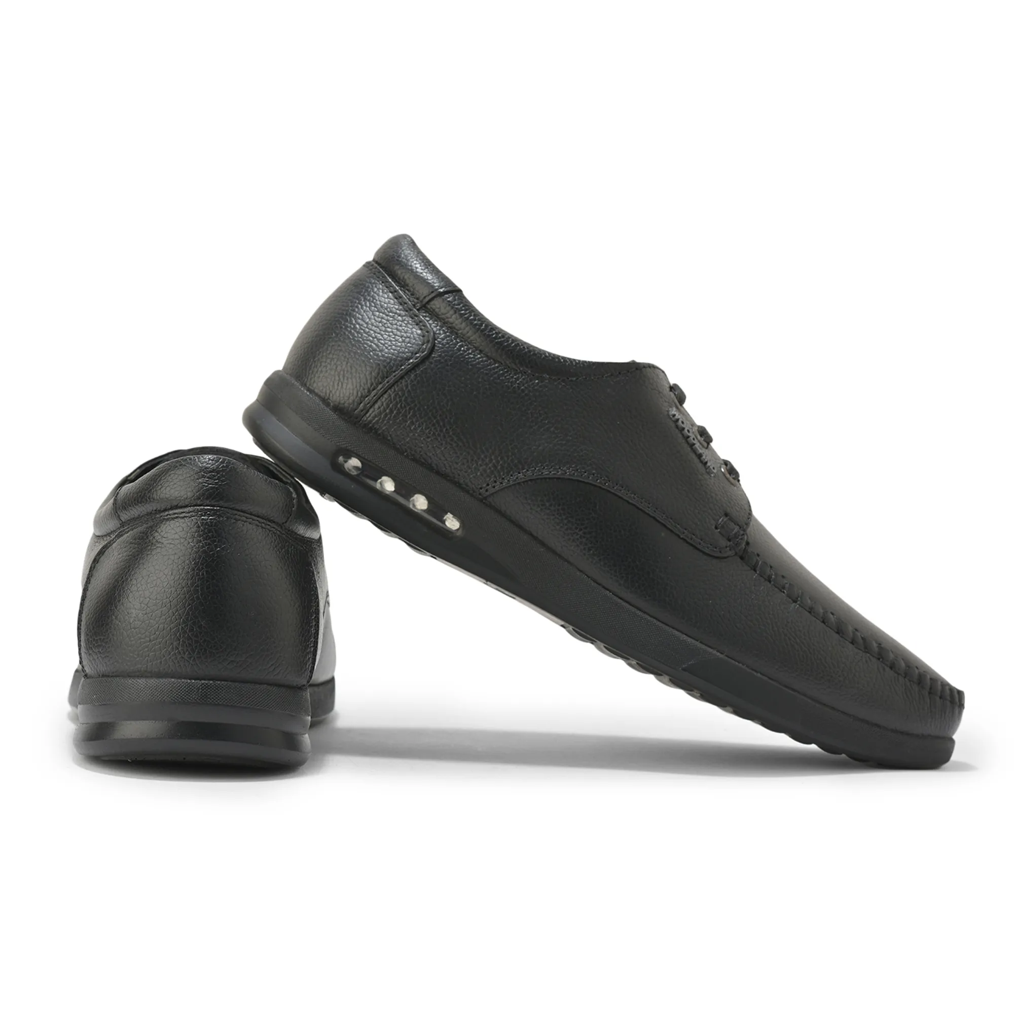 Woodland Men’s Black Heritage Formal Lace Shoes - Thumbnail 10