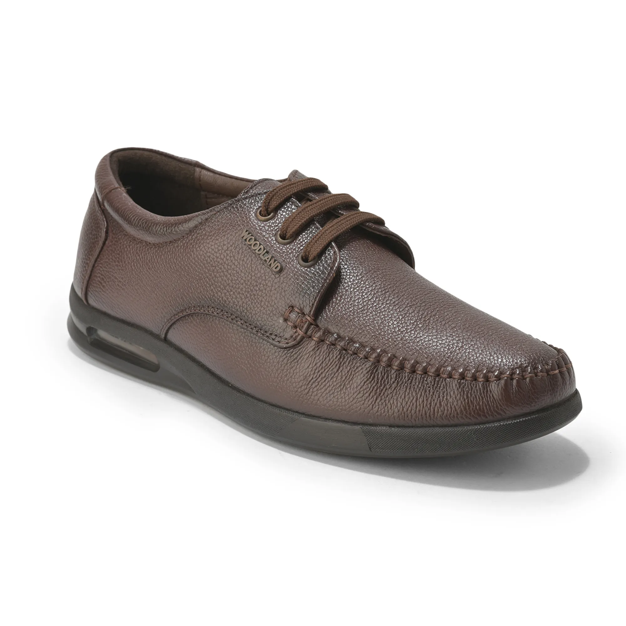 Woodland Men’s Brown Heritage Formal Lace Shoes - Thumbnail 3
