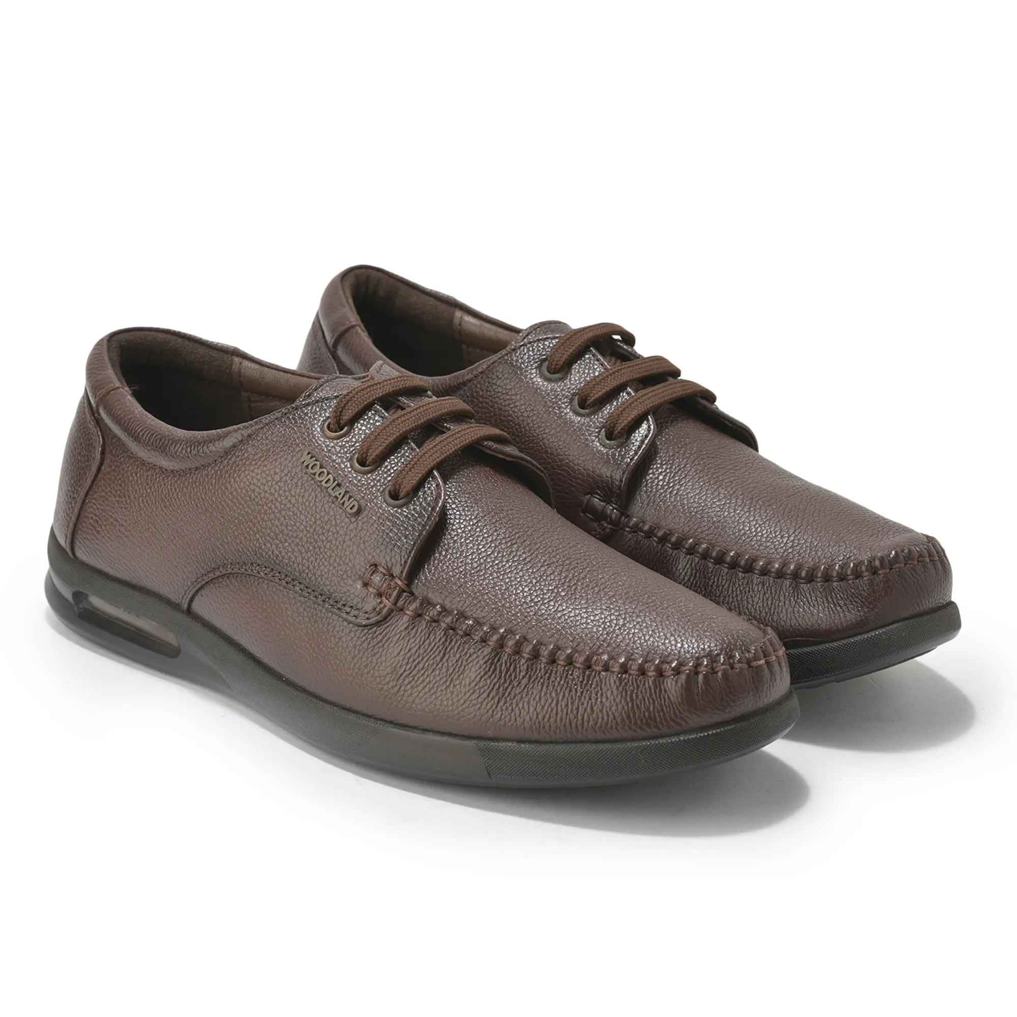 Woodland Men’s Brown Heritage Formal Lace Shoes - Thumbnail 8
