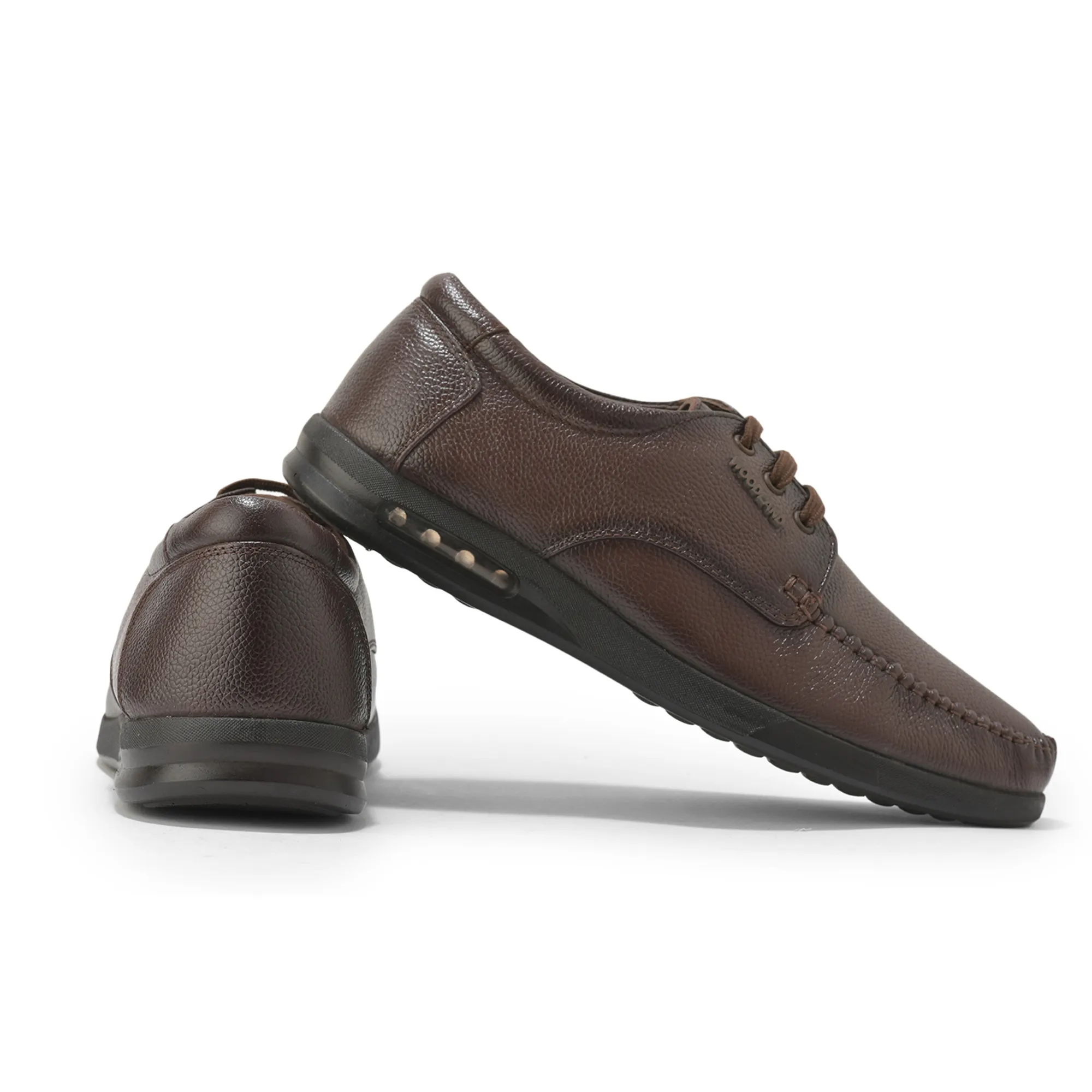 Woodland Men’s Brown Heritage Formal Lace Shoes - Thumbnail 10