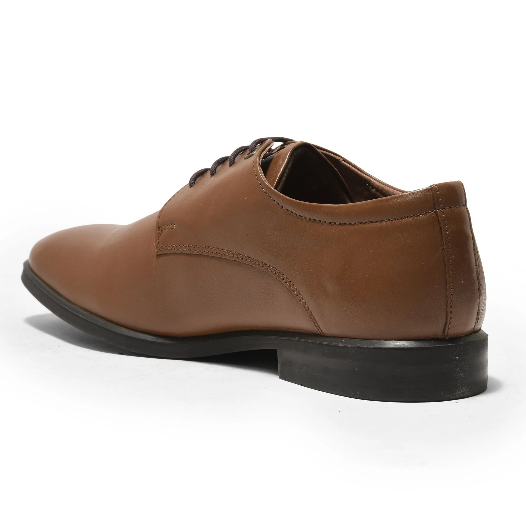 Newtan brown formal shoes for men - Thumbnail 5