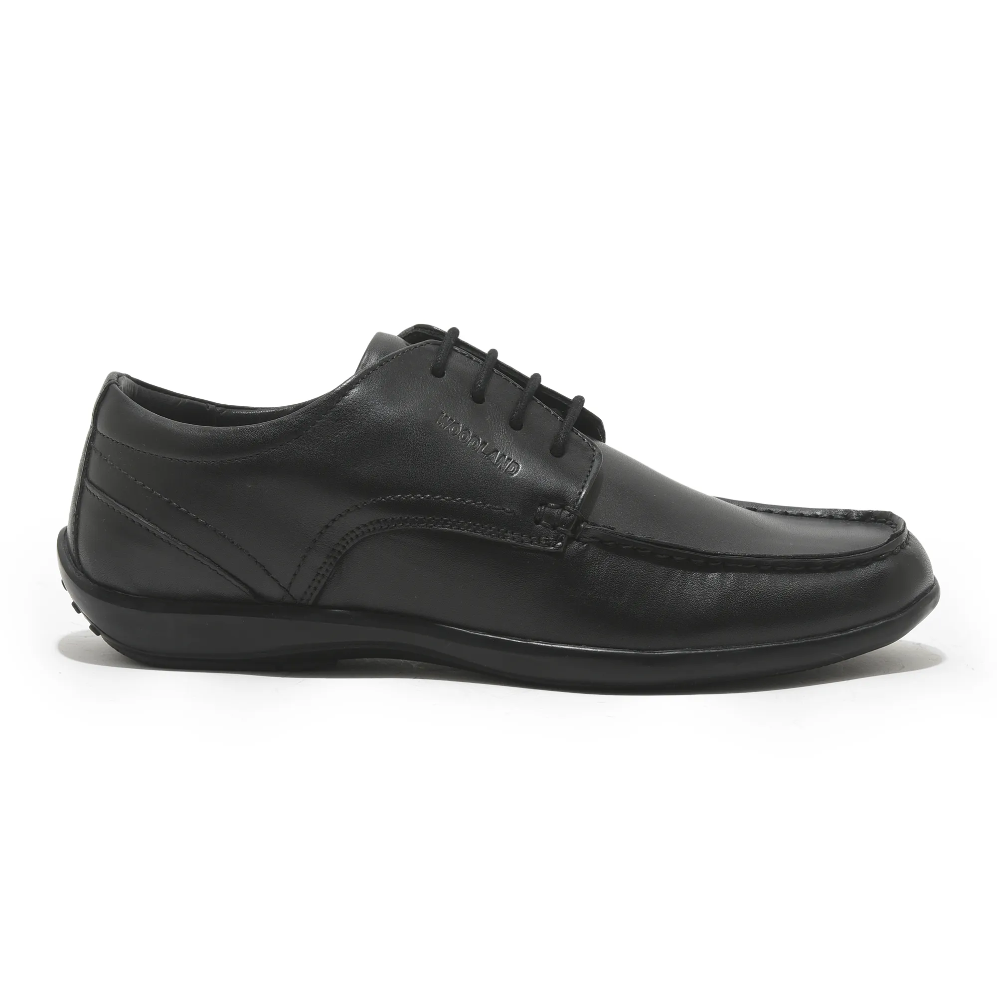 Black leather shoe for men - Image 1