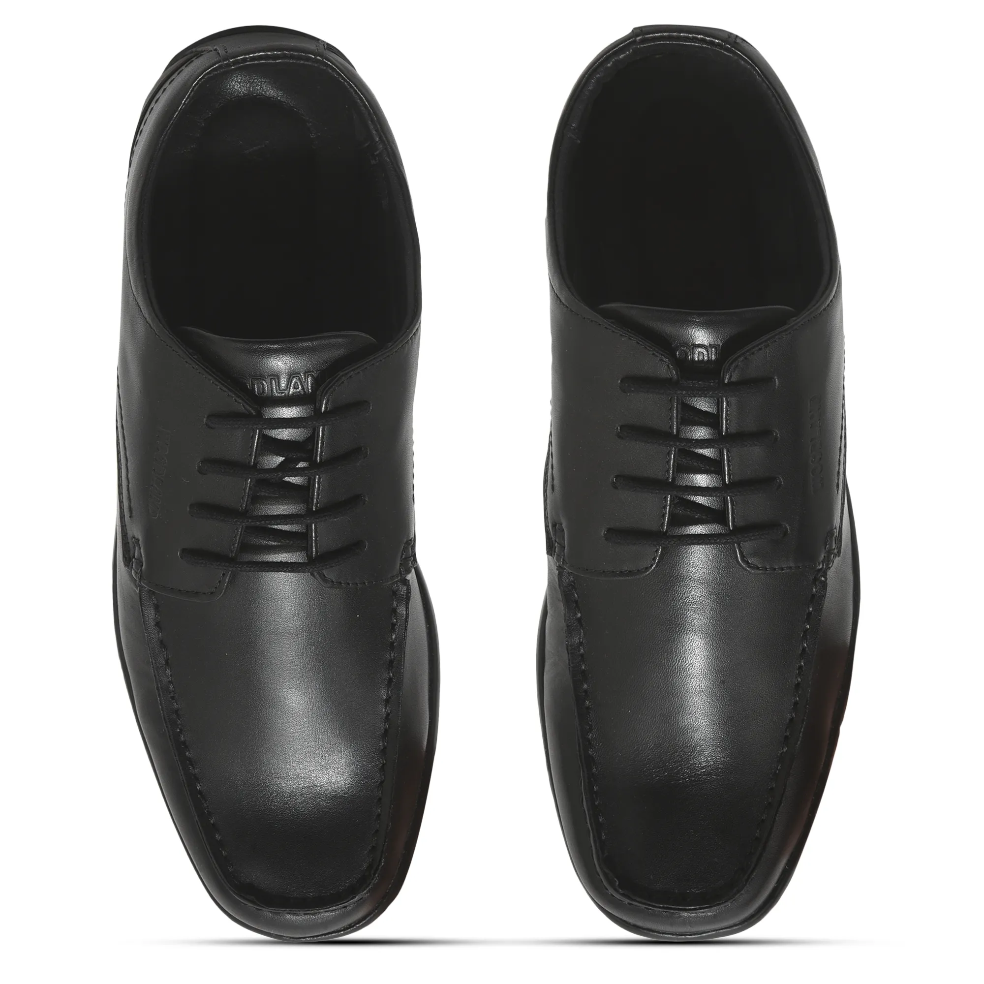 Black leather shoe for men - Thumbnail 3