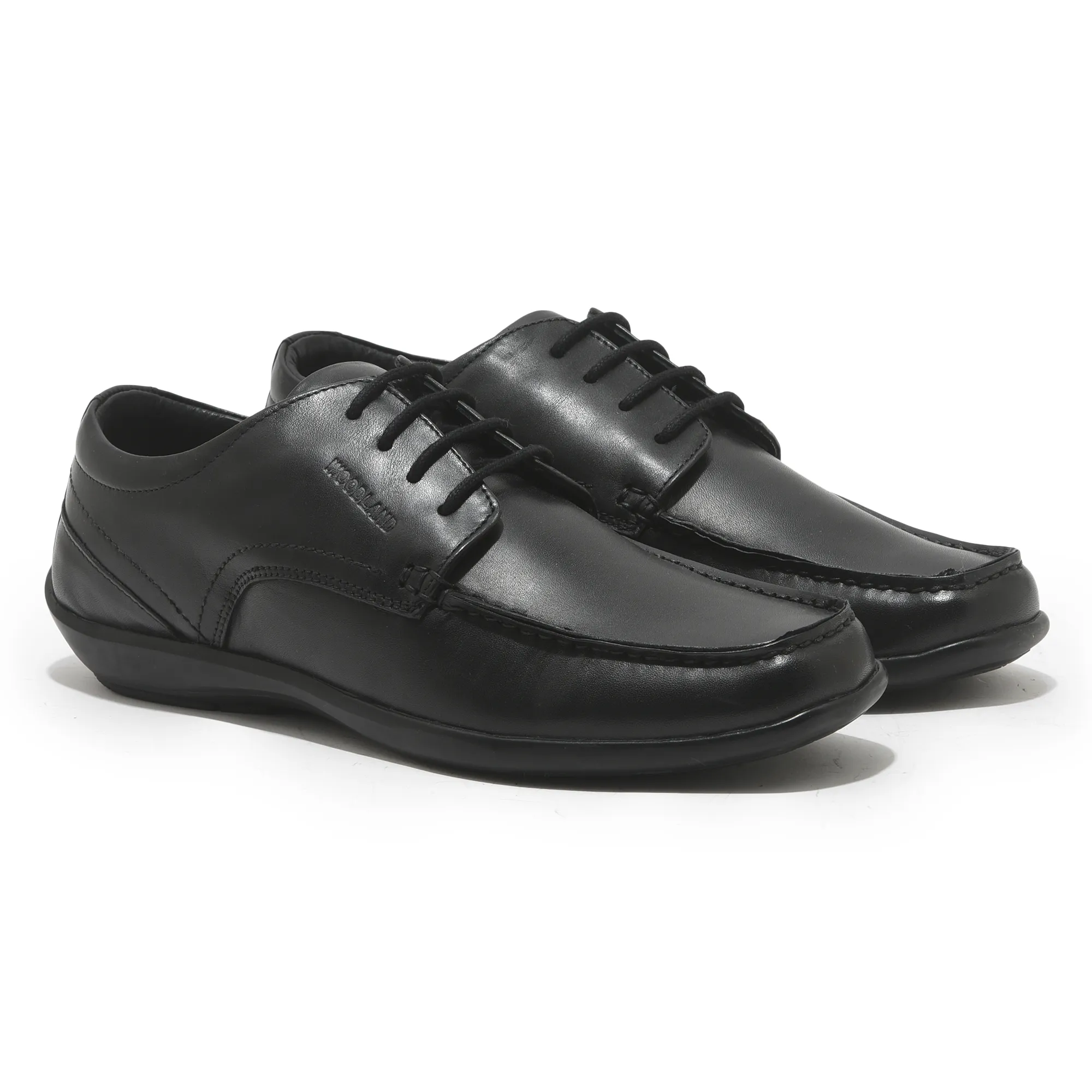 Black leather shoe for men - Thumbnail 6