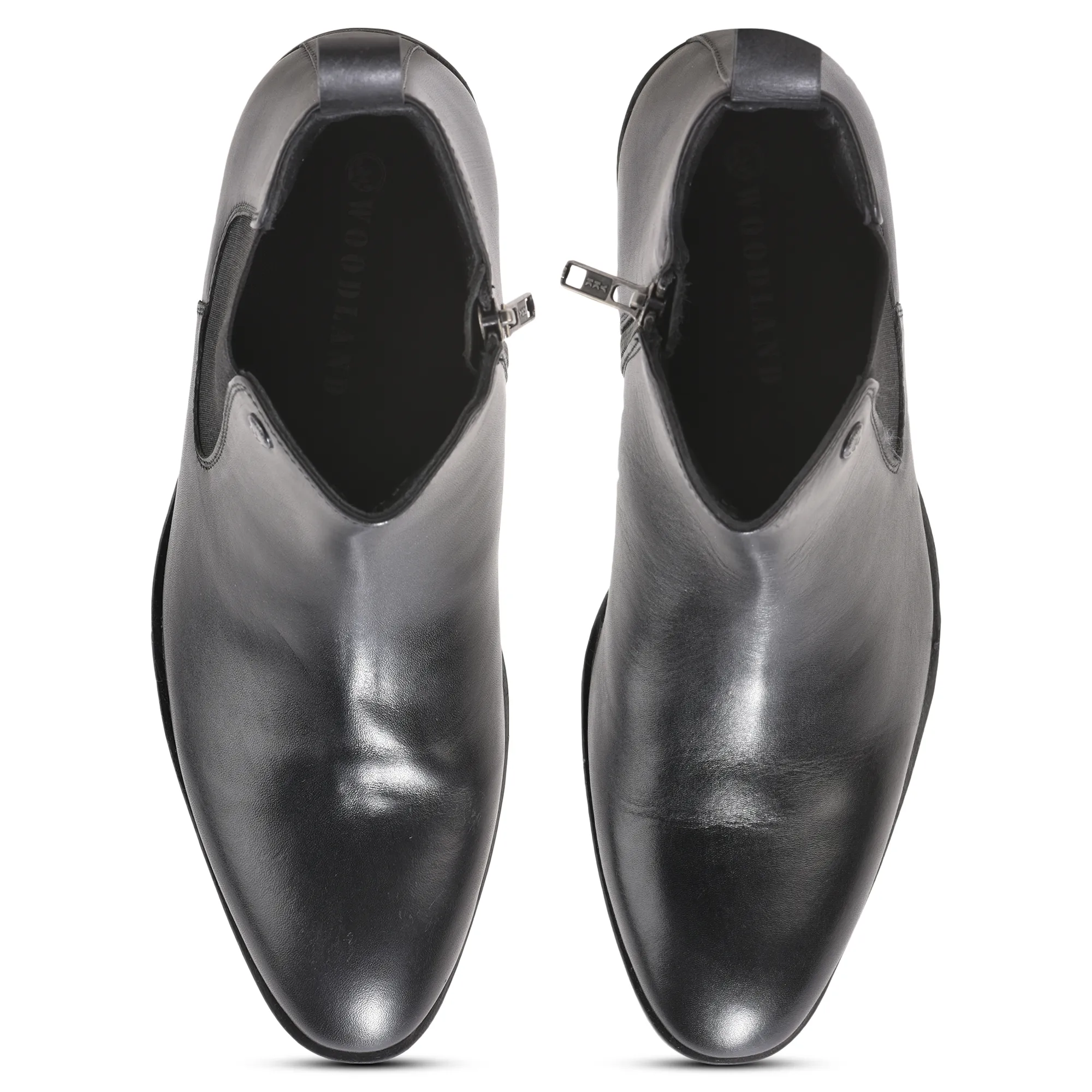 Softy Leather Crust Black Mens Boot - Thumbnail 4