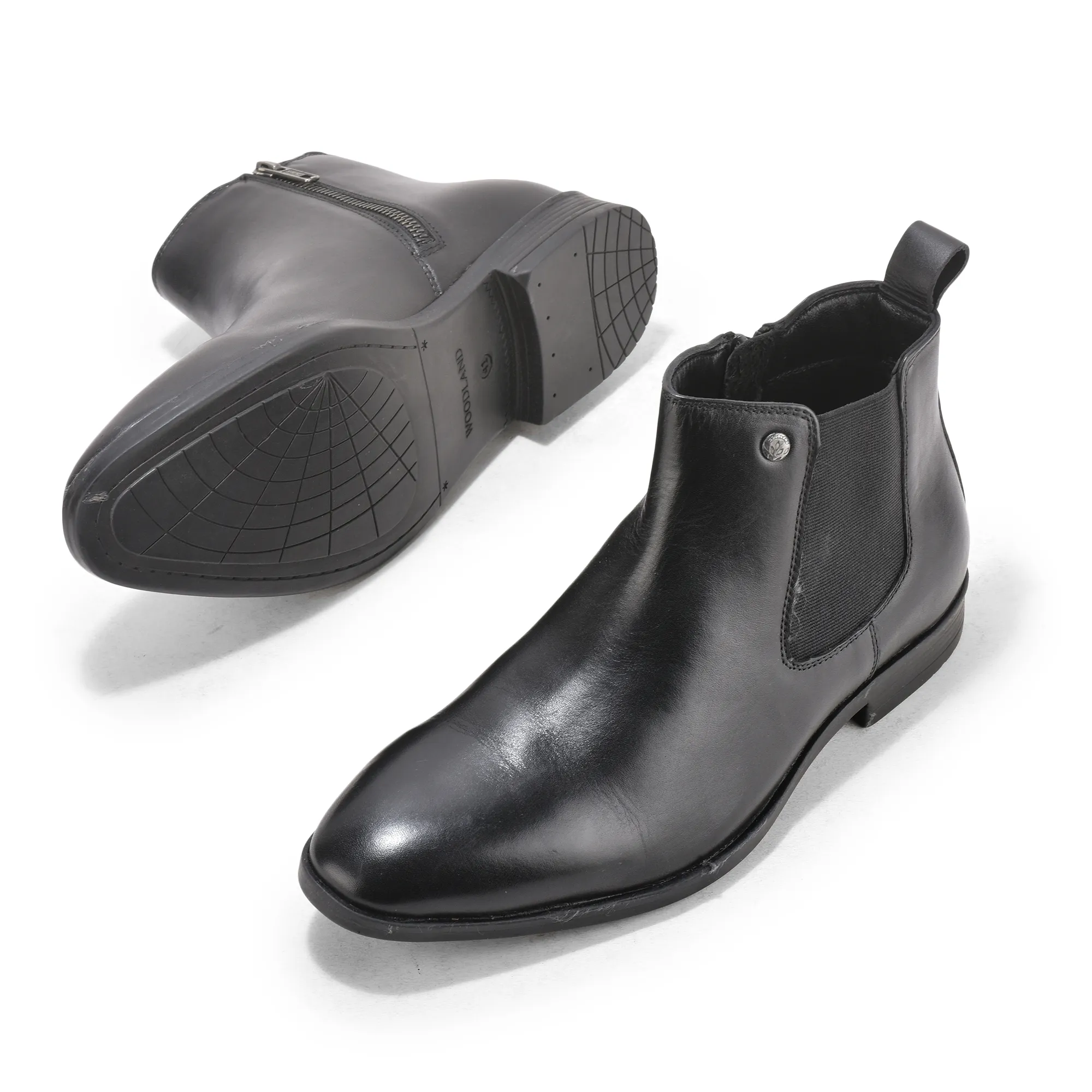 Softy Leather Crust Black Mens Boot - Thumbnail 5