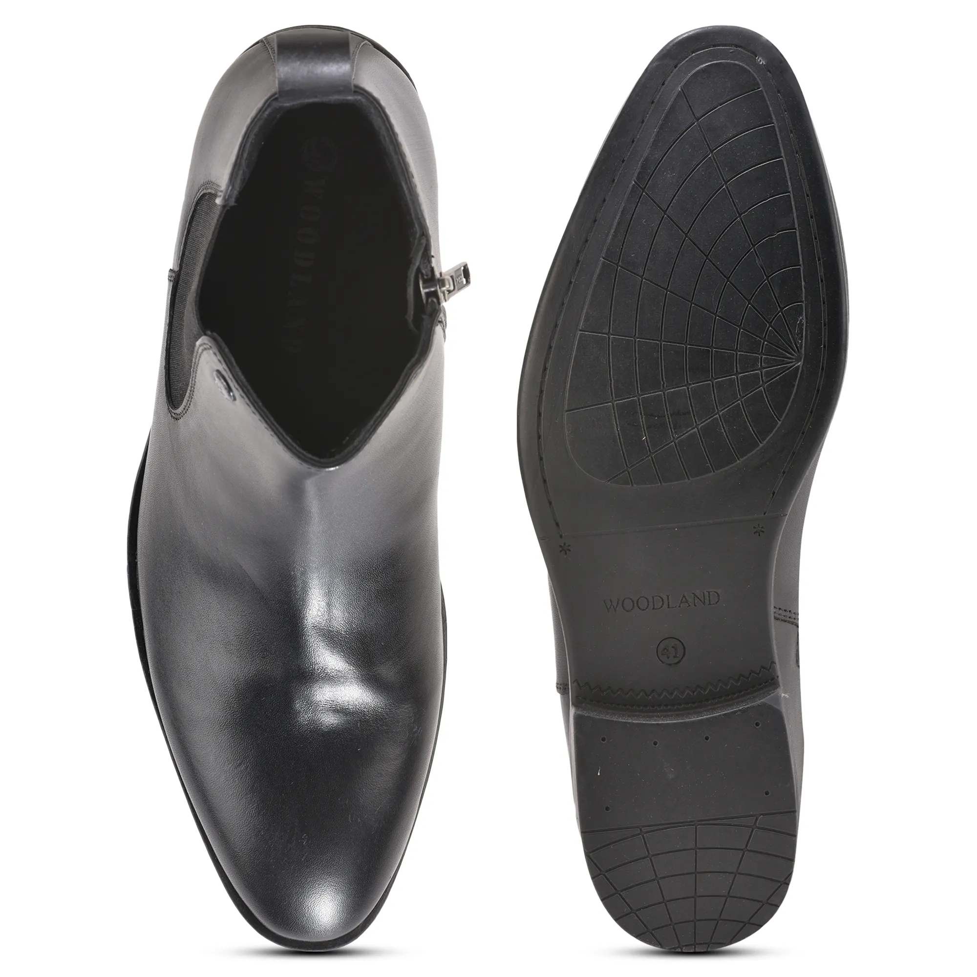 Softy Leather Crust Black Mens Boot - Thumbnail 8