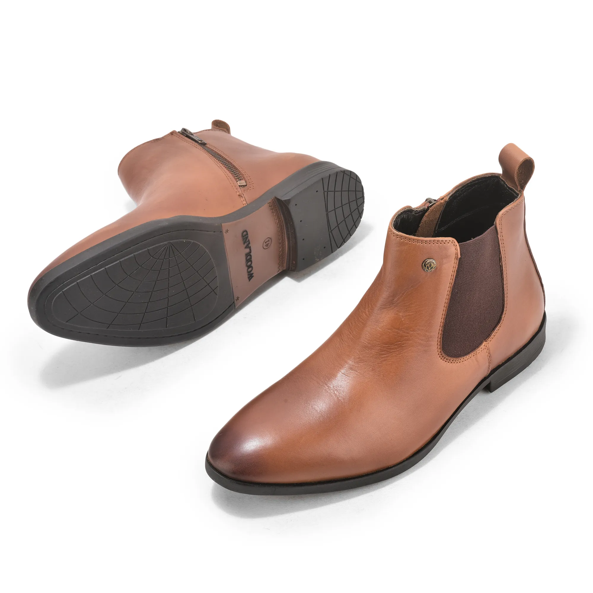 Softy Leather Crust Tan Mens Boot - Thumbnail 5