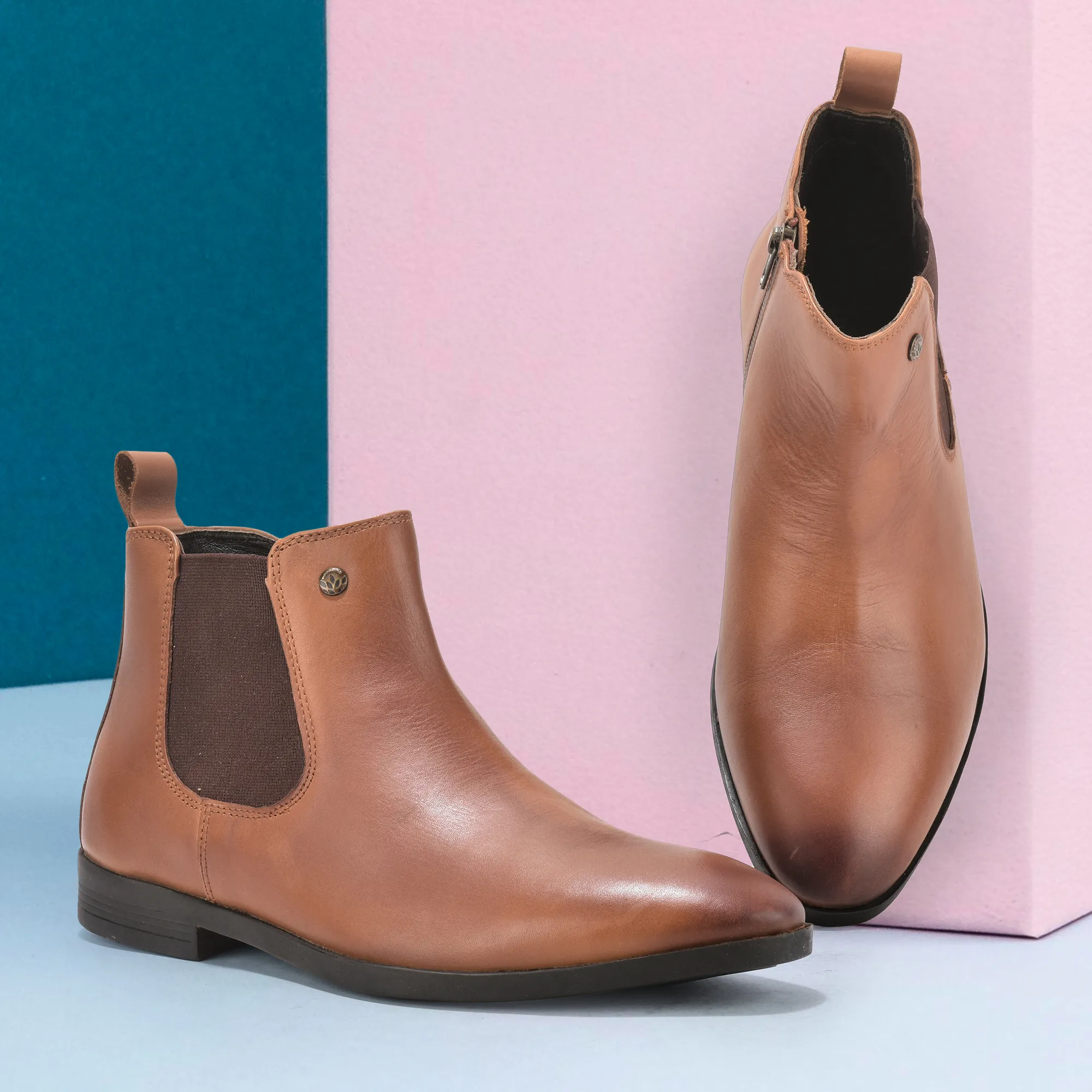 Softy Leather Crust Tan Mens Boot - Thumbnail 9