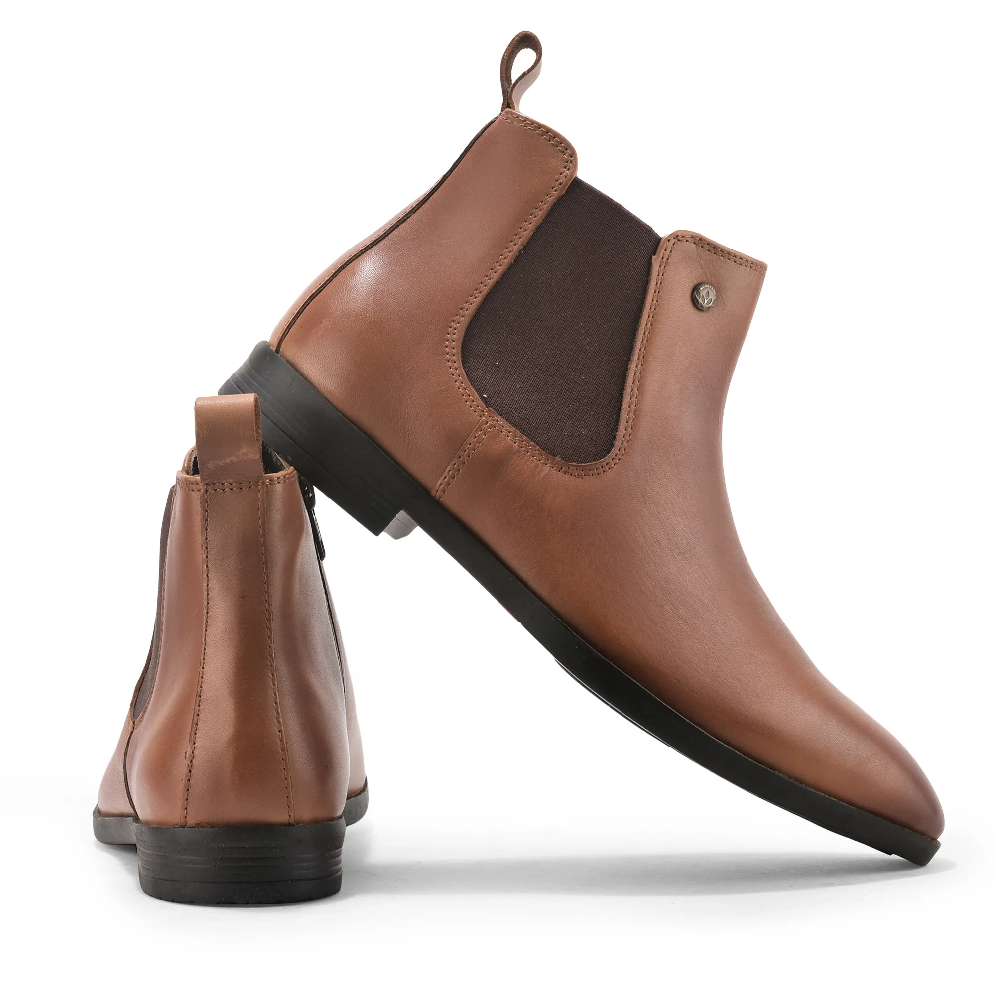 Softy Leather Crust Tan Mens Boot - Thumbnail 11