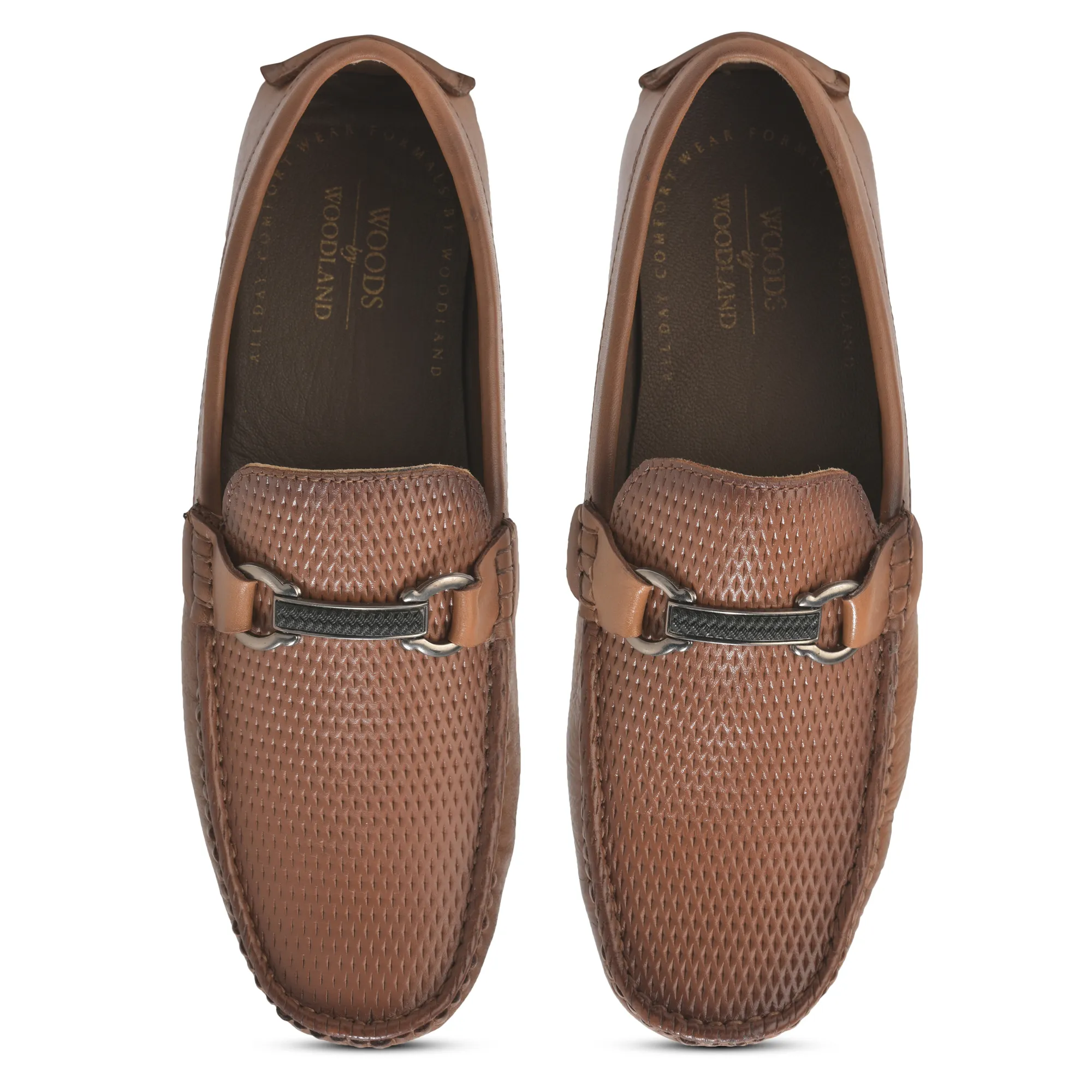 Classic formal tan slip-on shoes for men - Thumbnail 5