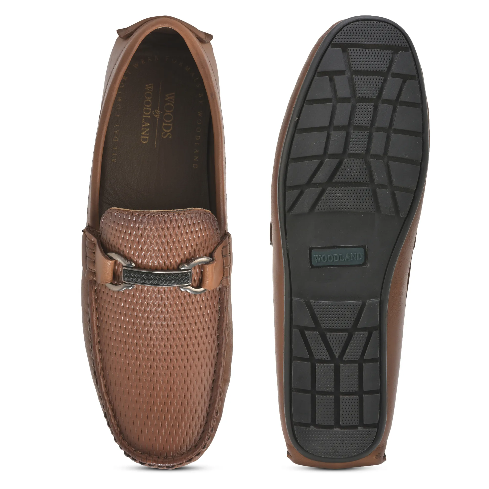 Classic formal tan slip-on shoes for men - Thumbnail 9