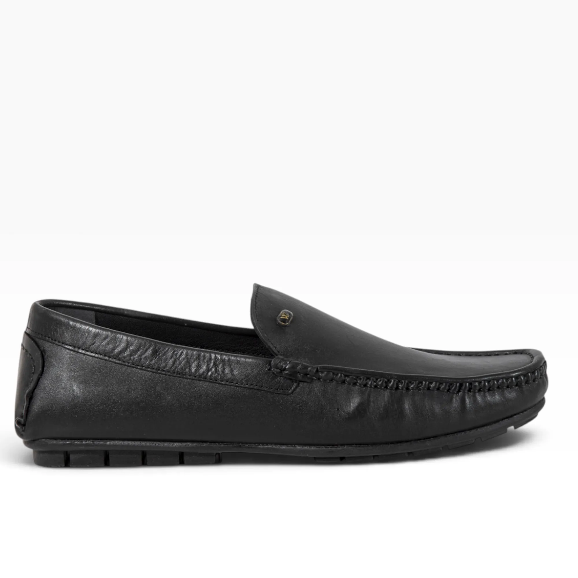 Black Leather Men Classic Shoes - Thumbnail 2