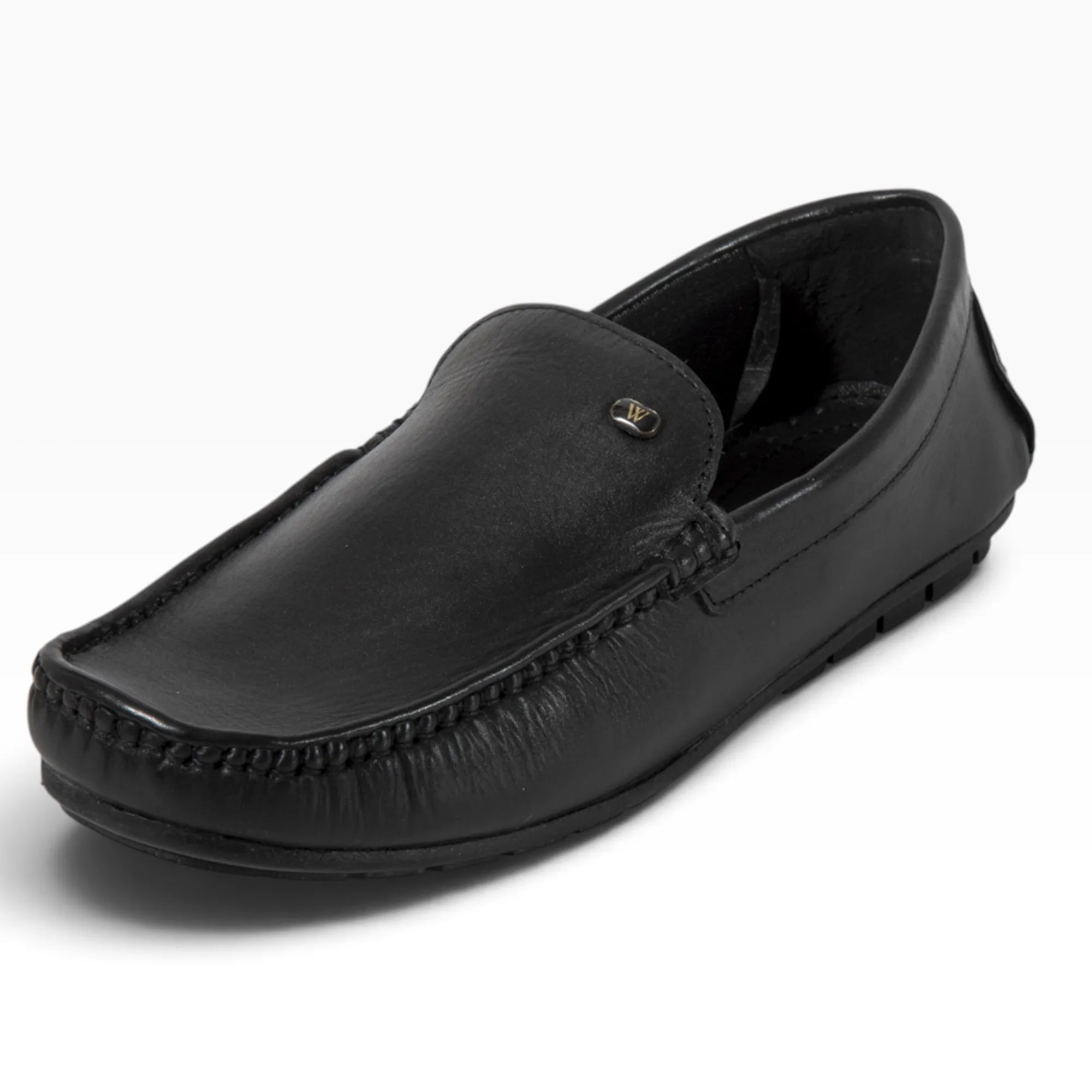 Black Leather Men Classic Shoes - Thumbnail 4